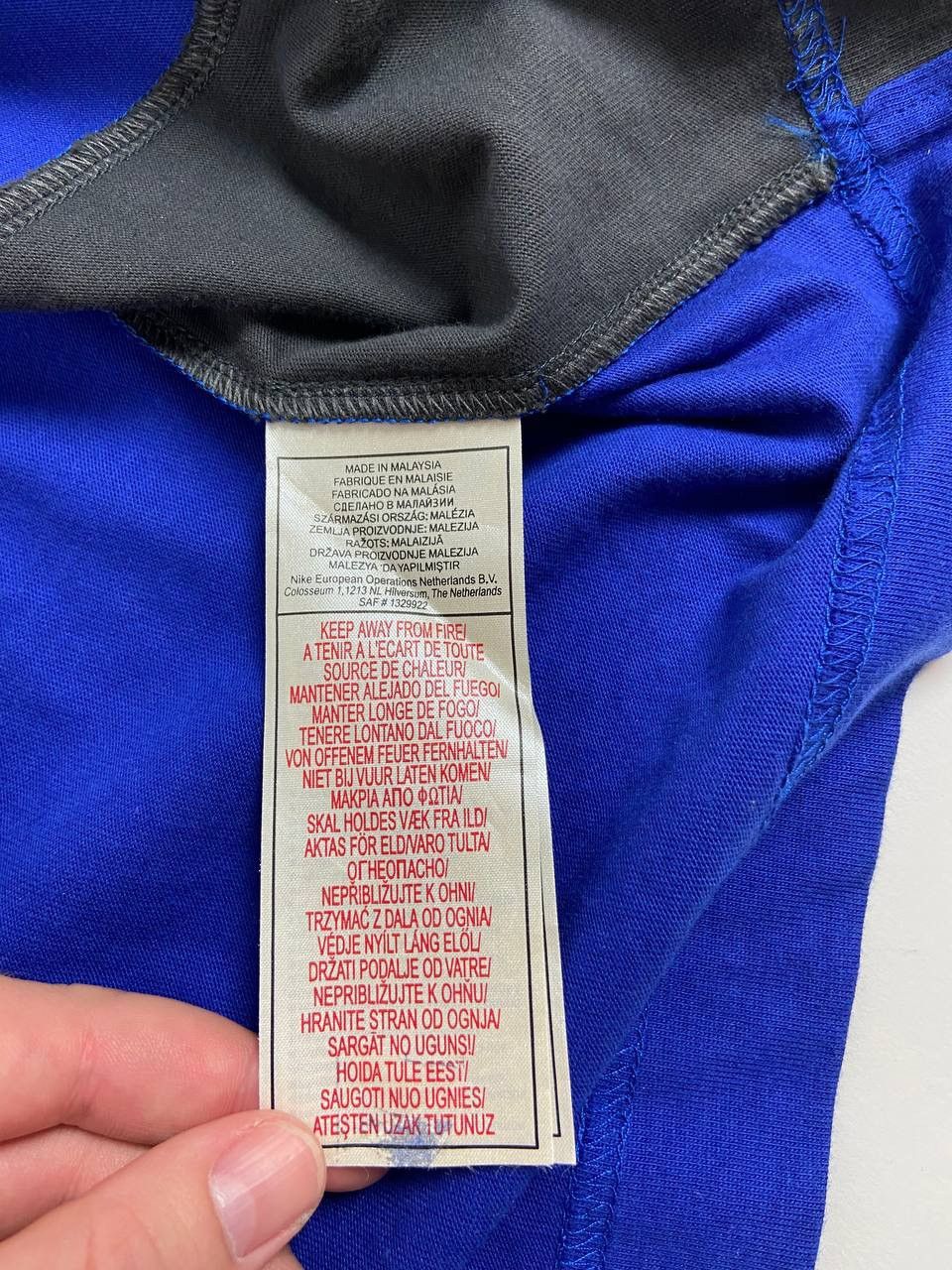 Nike Nike Total 90 T Shirt XXL Blue Black Tee Y2K NWT Rare Size US XXL / EU 58 / 5 - 9 Thumbnail