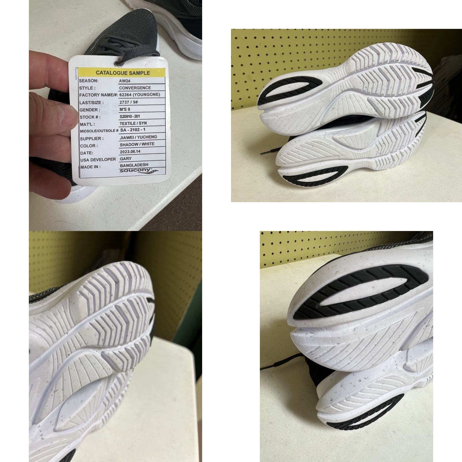 Saucony Saucony Convergence Lightweight Running Shoes Men 9 Gray Sneaker Athletic Shoes 2023 Sample UK 8 EU 42.5 US 9 Size 9 New Size US 8 / EU 41 - 8 Thumbnail