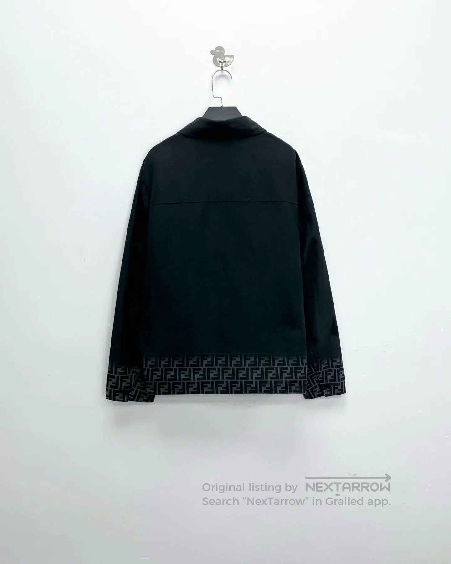 Fendi Fendi Black Gray Gradient Patterned Jacket. Size US L / EU 52-54 / 3 - 3 Thumbnail