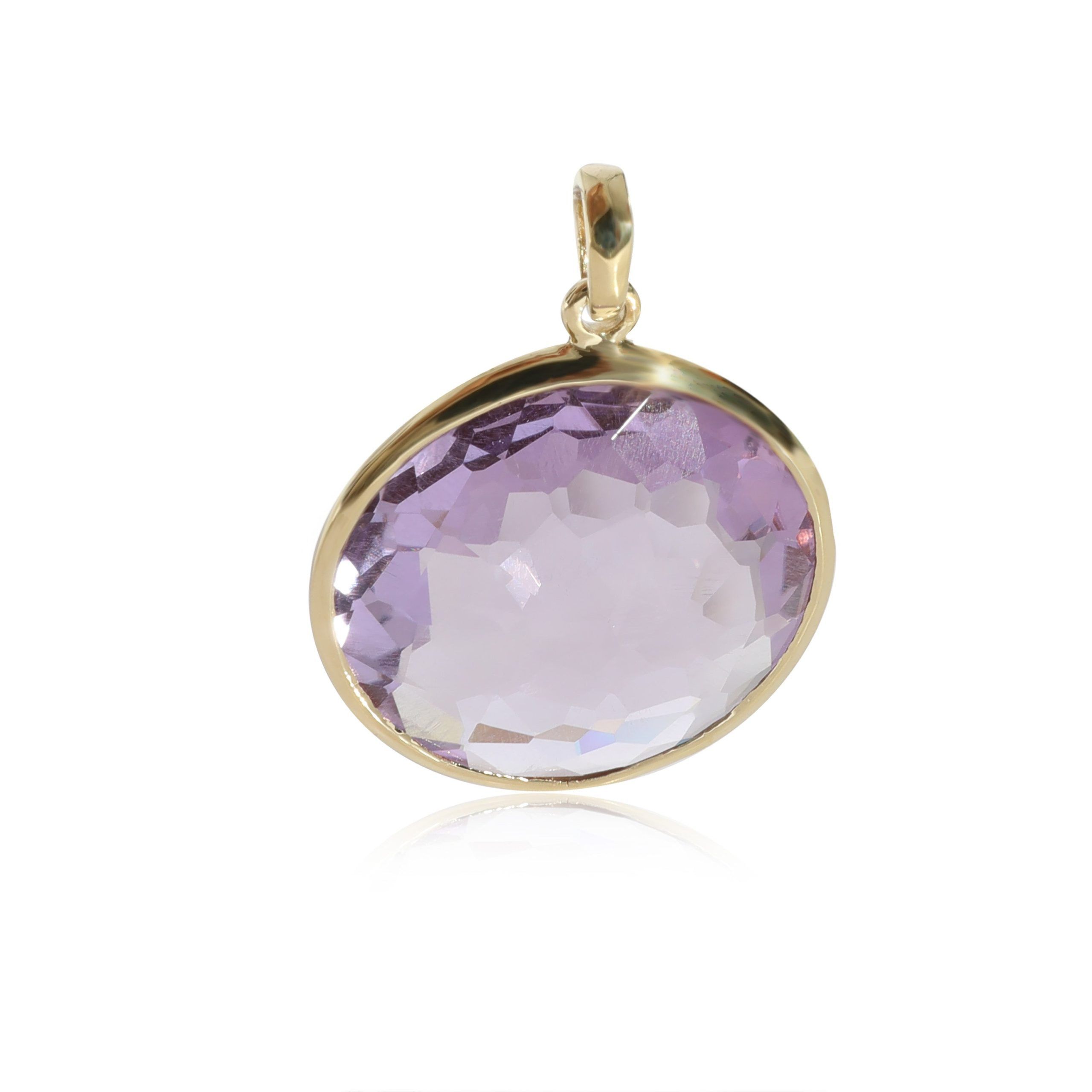 image of Tiffany Co Ippolita Lolipop Amethyst Pendant In 18K Yellow Gold, Women's