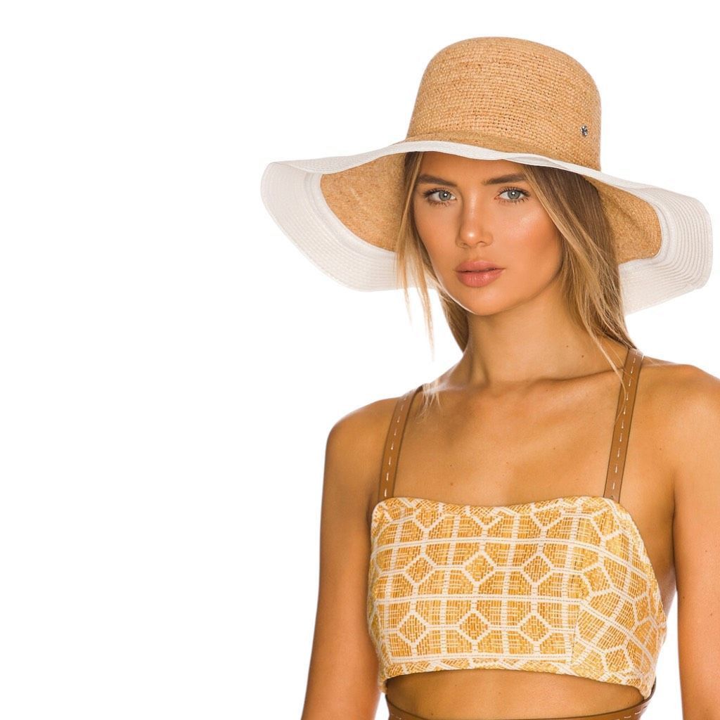 Other florabella Lucia Brim Sunhat in Natural & White Size ONE SIZE - 2 Thumbnail