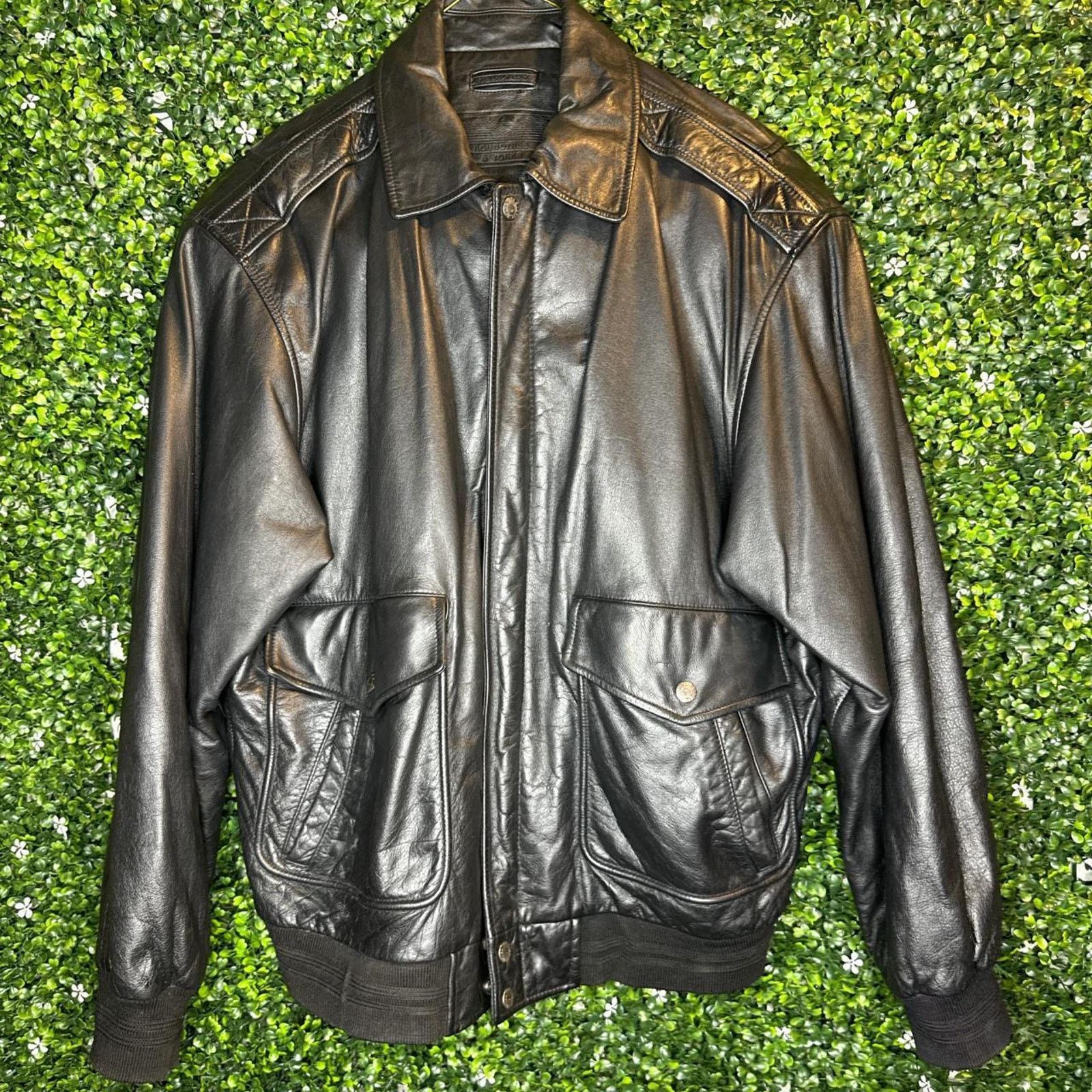Roundtree & Yorke Roundtree Yorke black leather Jacket | Grailed