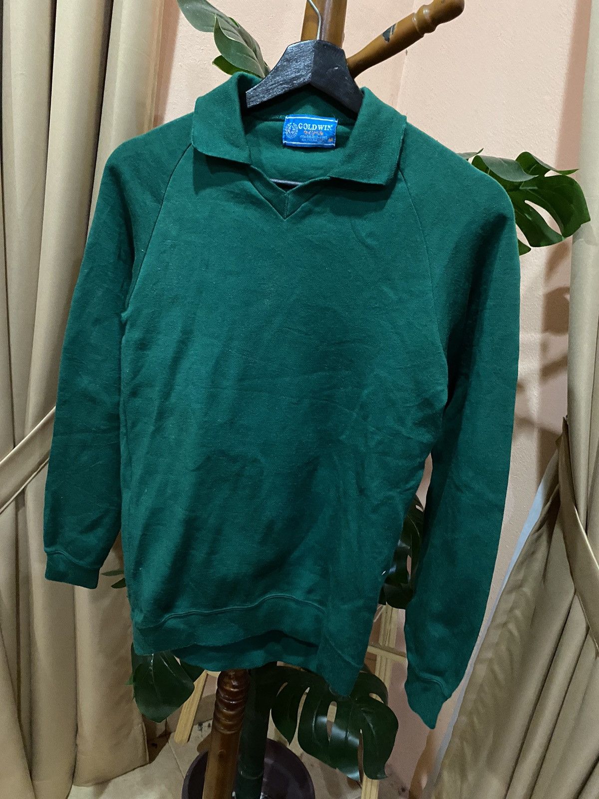 Goldwin Vintage Coldwin Green Pullover Sweater - Made in Japan Size US XXS / EU 40 - 2 Thumbnail