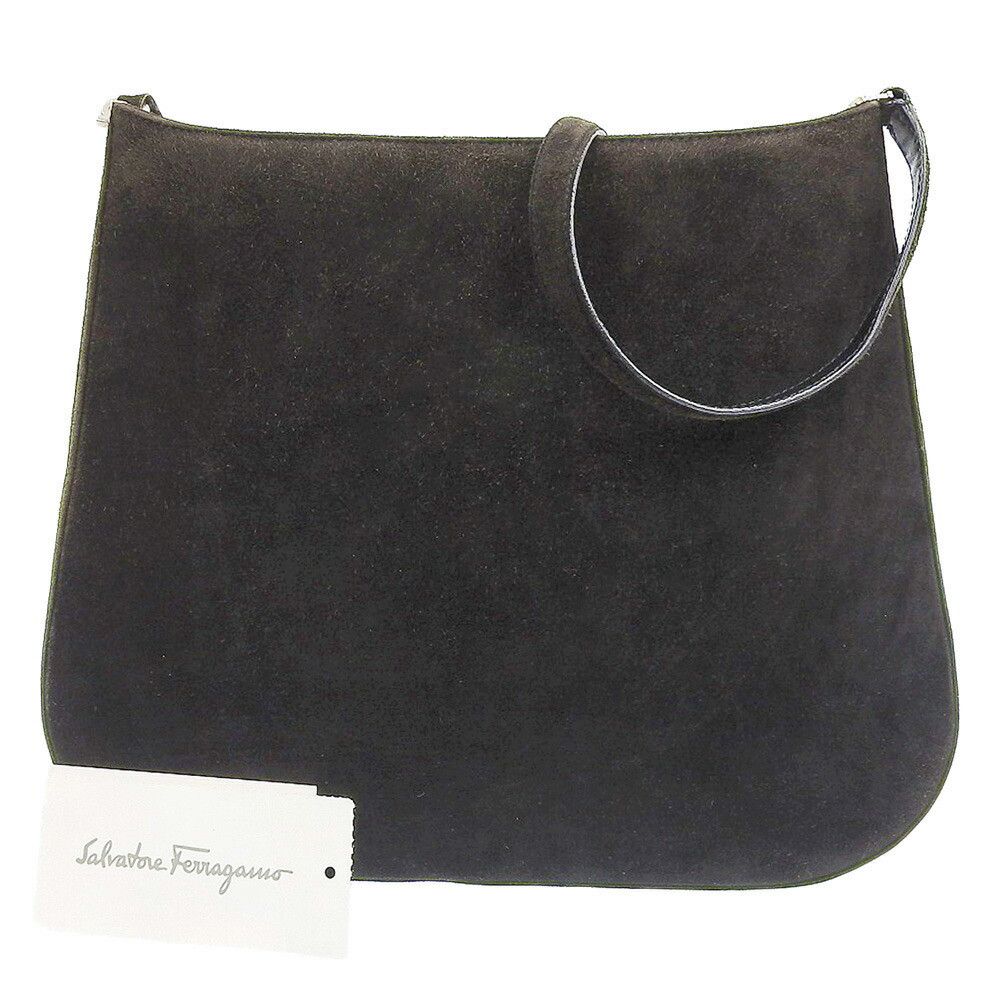 Salvatore Ferragamo Salvatore Ferragamo Salvatore Ferragamo Suede Shoulder Bag Leather Shoulder Bag EE 21 0822 50 in Very Good Condition Size ONE SIZE - 1 Thumbnail