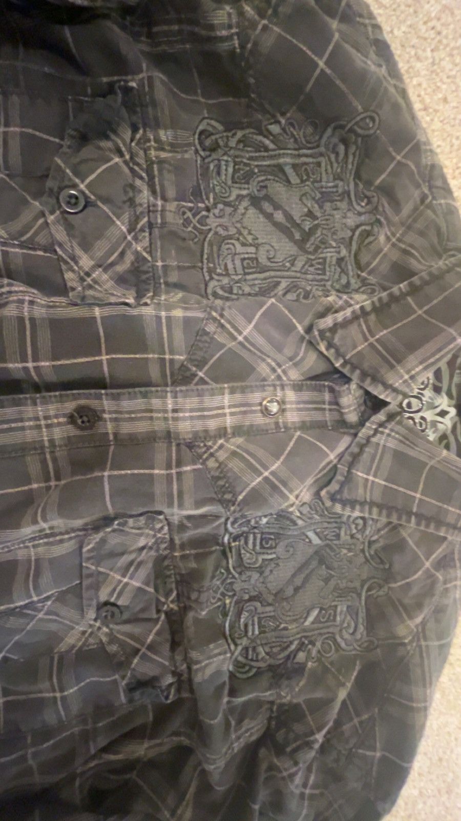 Vintage Black Cross Button Up Size US M / EU 48-50 / 2 - 4 Thumbnail