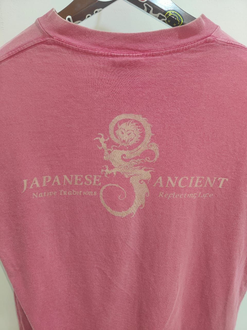 Vintage vintage NTRL JAPAN Japanese Ancient made in usa dragon Size US L / EU 52-54 / 3 - 2 Thumbnail