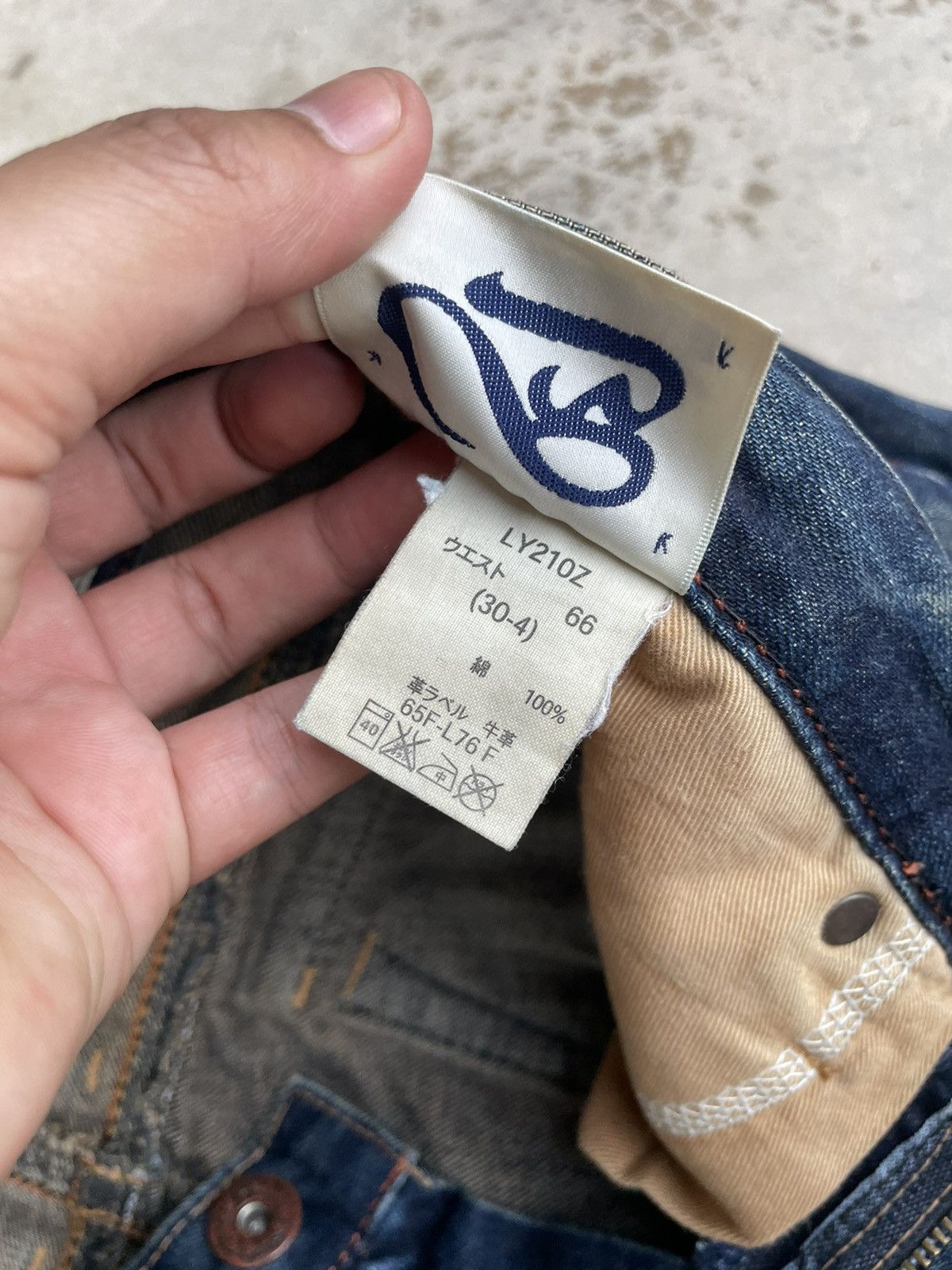 If Six Was Nine Vintage Brappers Sanforized Flare Jeans Rusty Size US 34 / EU 50 - 8 Thumbnail