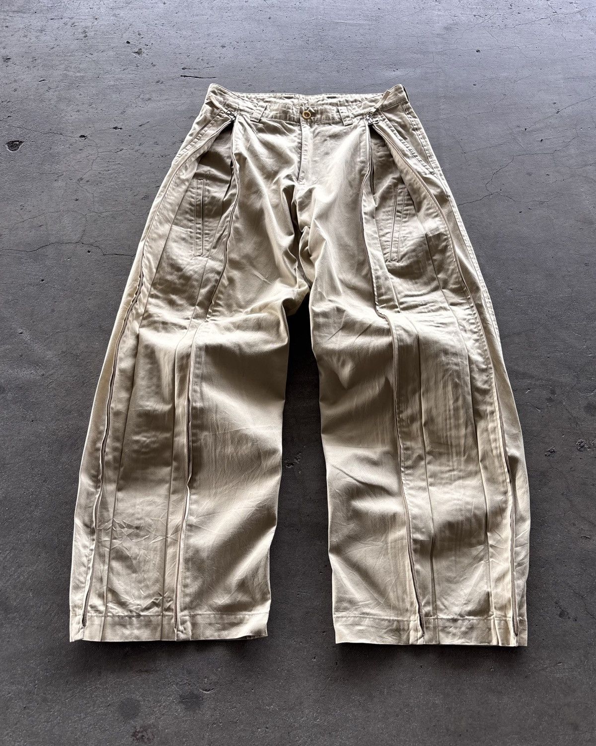 Issey Miyake Issey Miyake White Label Multi-Zip Pants Size US 30 / EU 46 - 1 Thumbnail