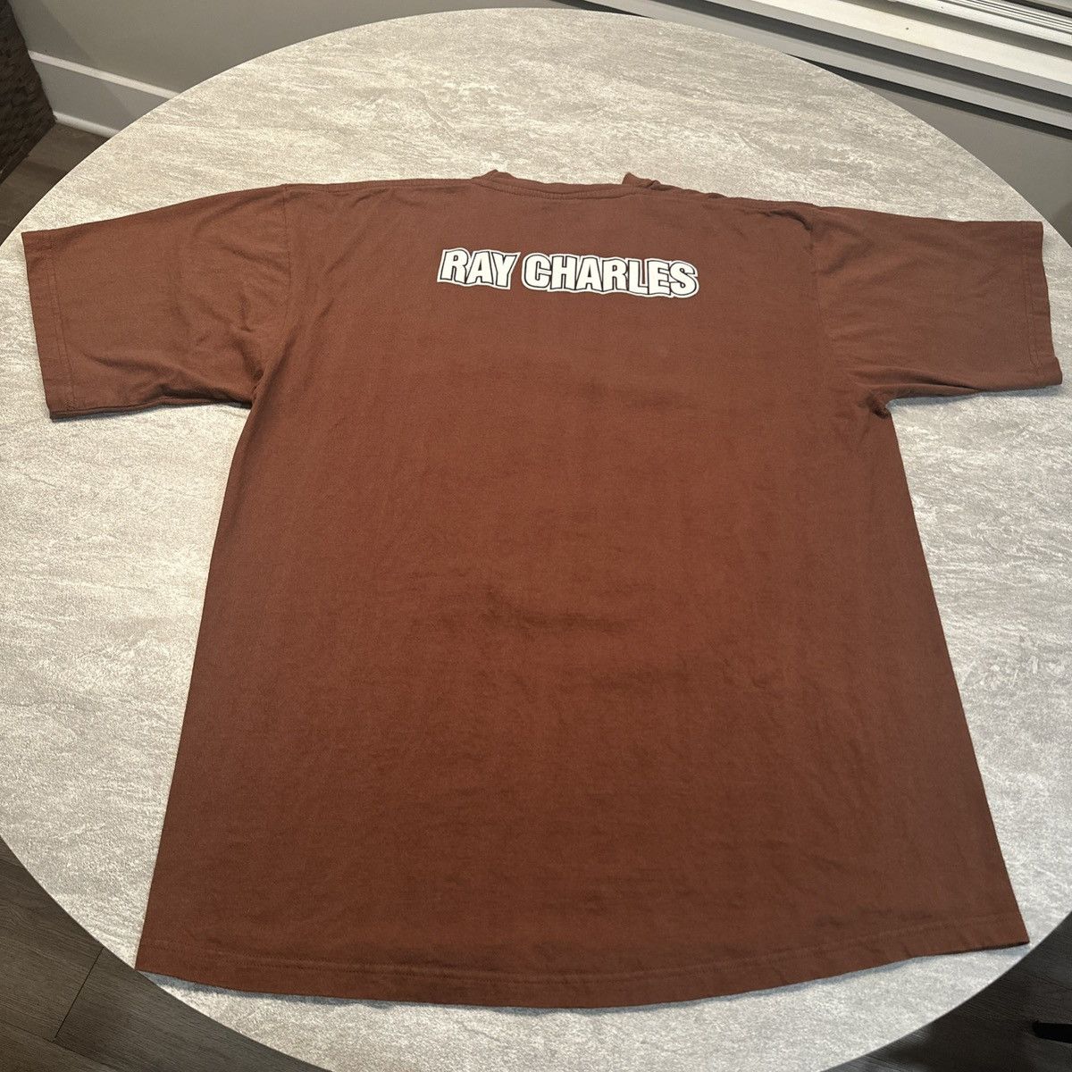 Rap Tees × Vintage Vintage Y2K Ray Charles Blue Portrait Rap Style Shirt 2XL Size US XXL / EU 58 / 5 - 9 Thumbnail