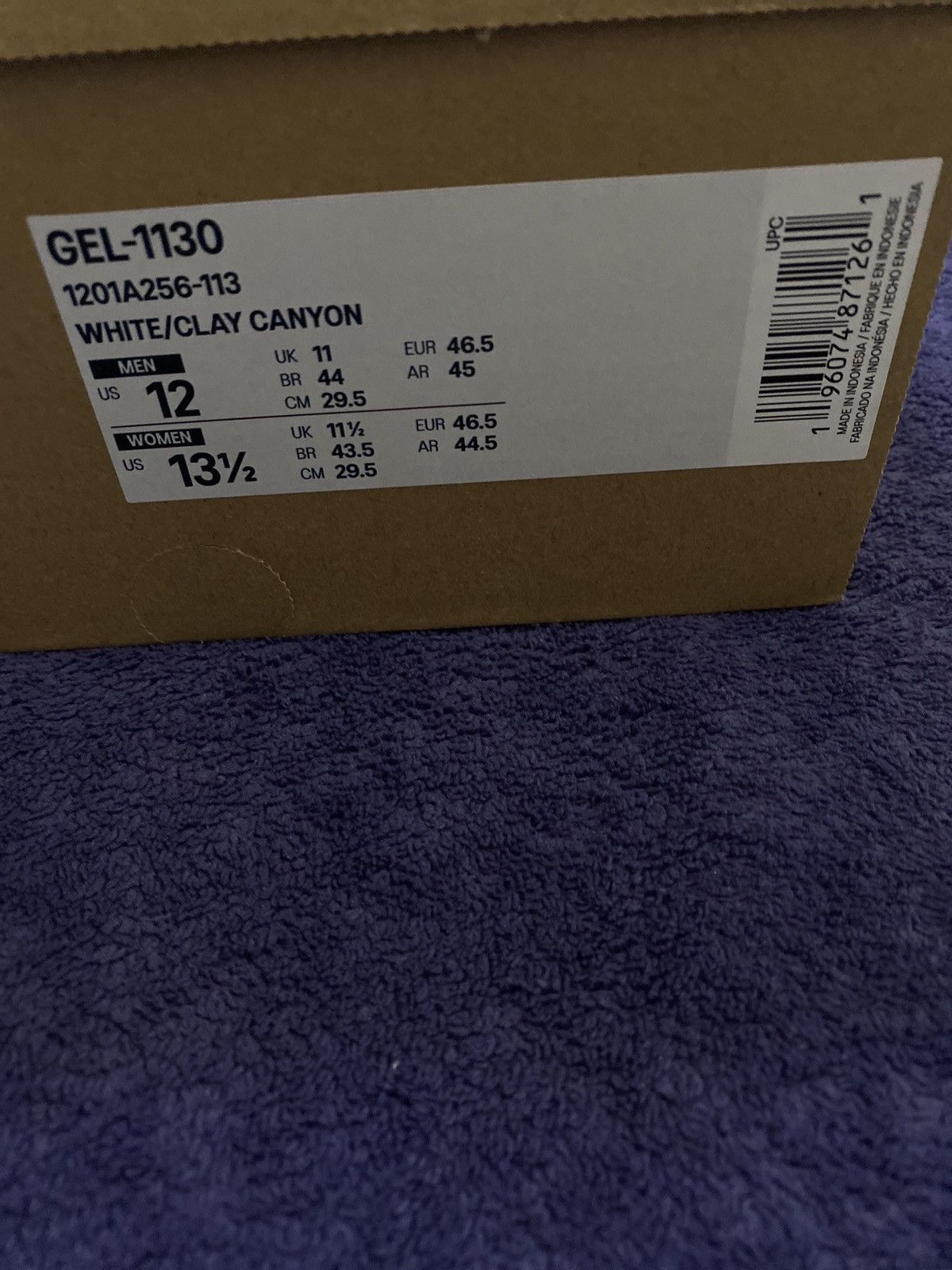 Asics ASICS Gel-1130 White Clay Canyon Size US 12 / EU 45 - 9 Thumbnail