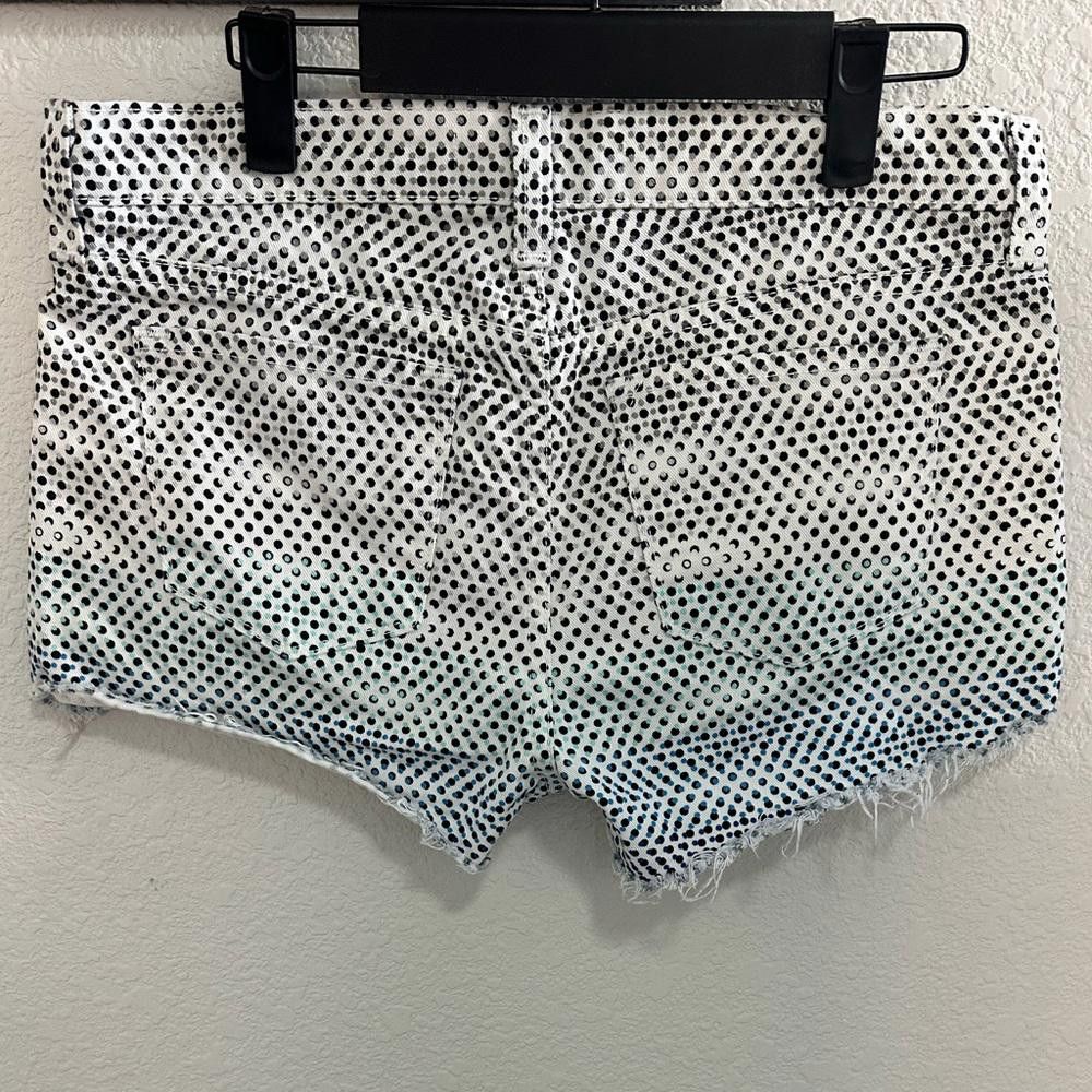 J Brand J Brand Cut Off Ombre Dot Frayed Hem Denim Cut Off Shorts 26 Size 26" / US 2 / IT 38 - 7 Thumbnail