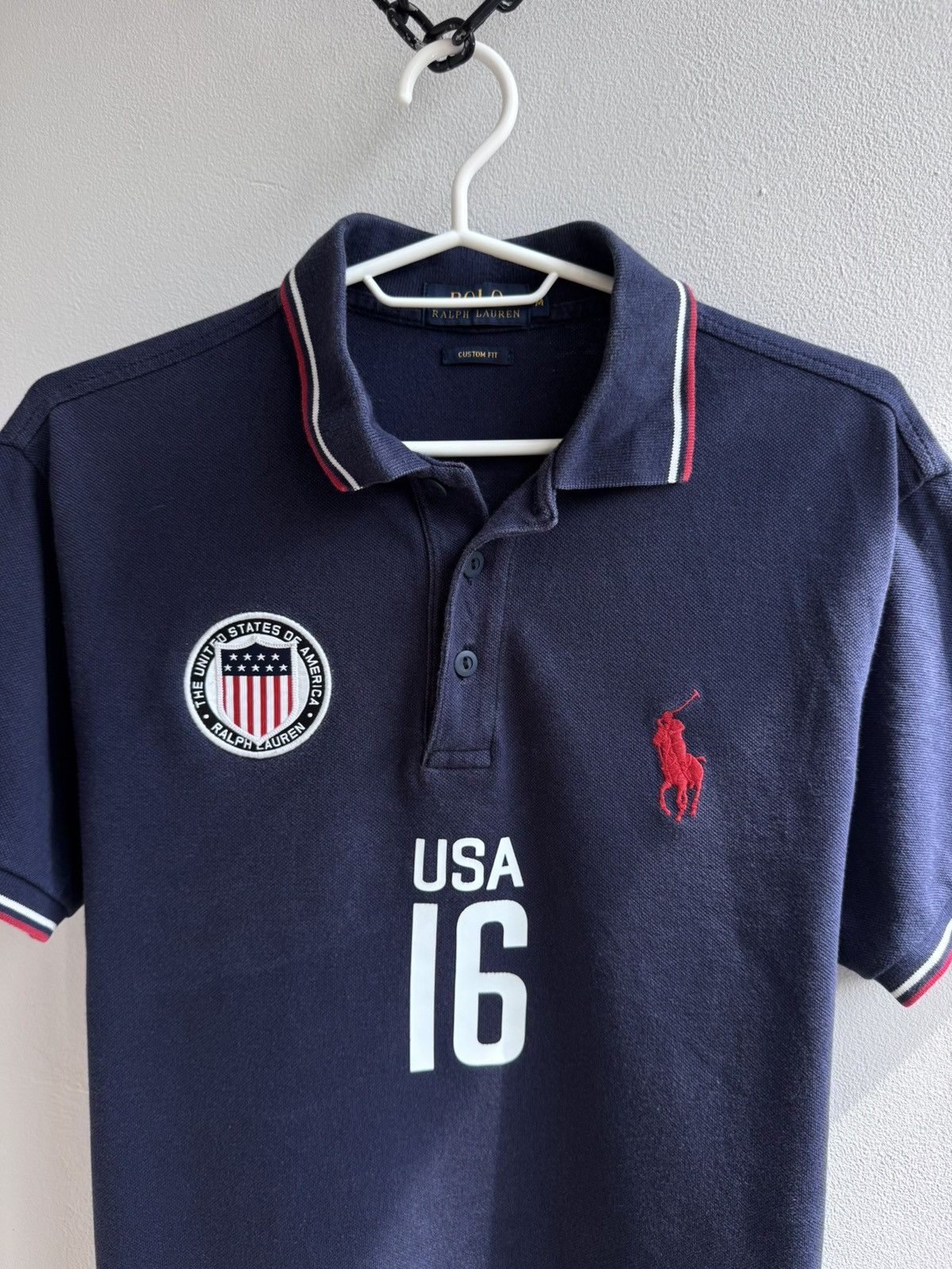 Polo Ralph Lauren Polo Ralph Lauren Big Pony USA Rugby Shirt #16 Chief Keef Size US M / EU 48-50 / 2 - 3 Thumbnail