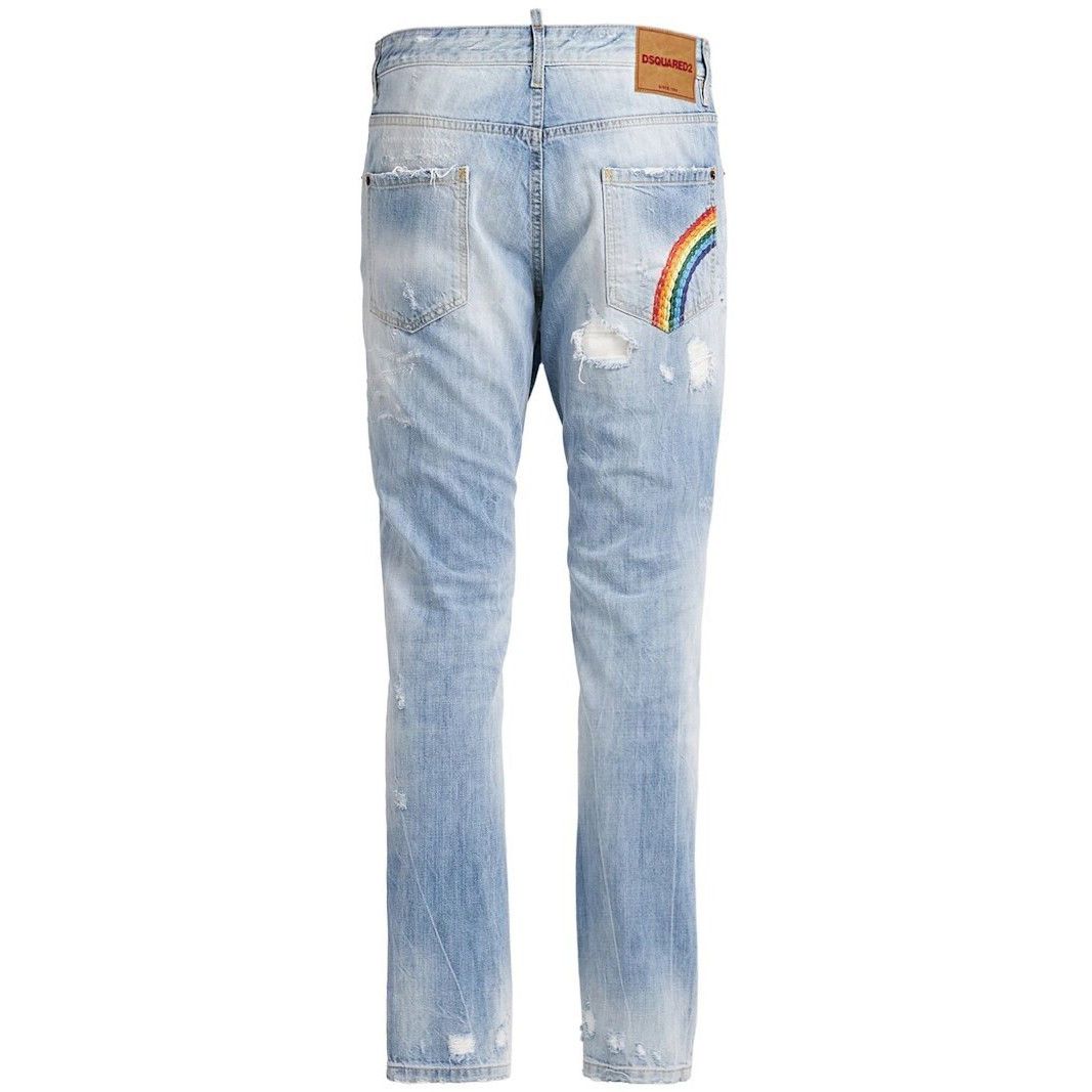 Dsquared2 DSQUARED2 Teddy Blue Denim Jeans New & Authentic (Men's size Size US 36 / EU 52 - 2 Thumbnail