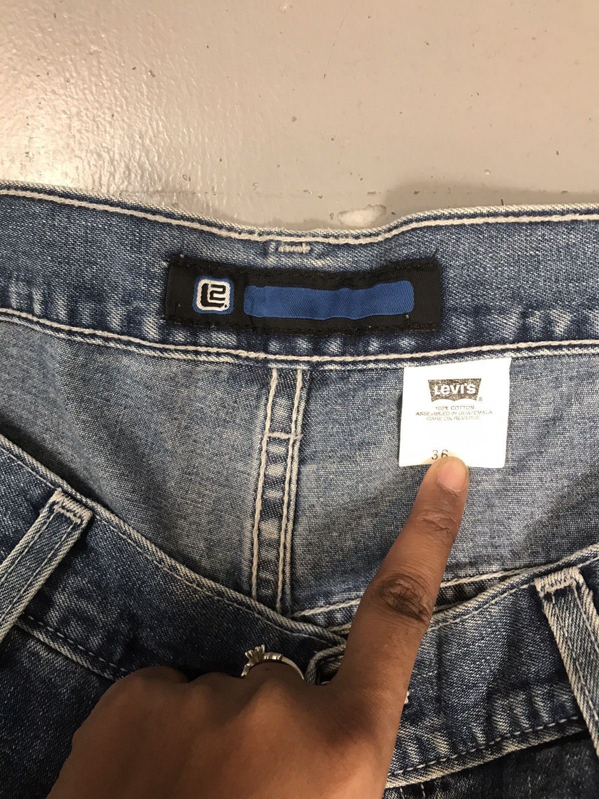 Levi's × Vintage Vintage Levi’s Strauss & co carpenter denim jort Size US 38 / EU 54 - 5 Thumbnail
