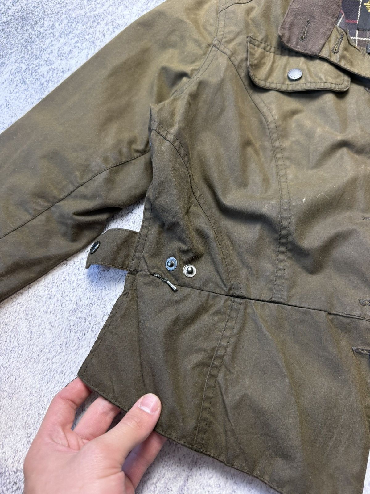Barbour Women's Made in England Waxed Peplum Jacket - Sage