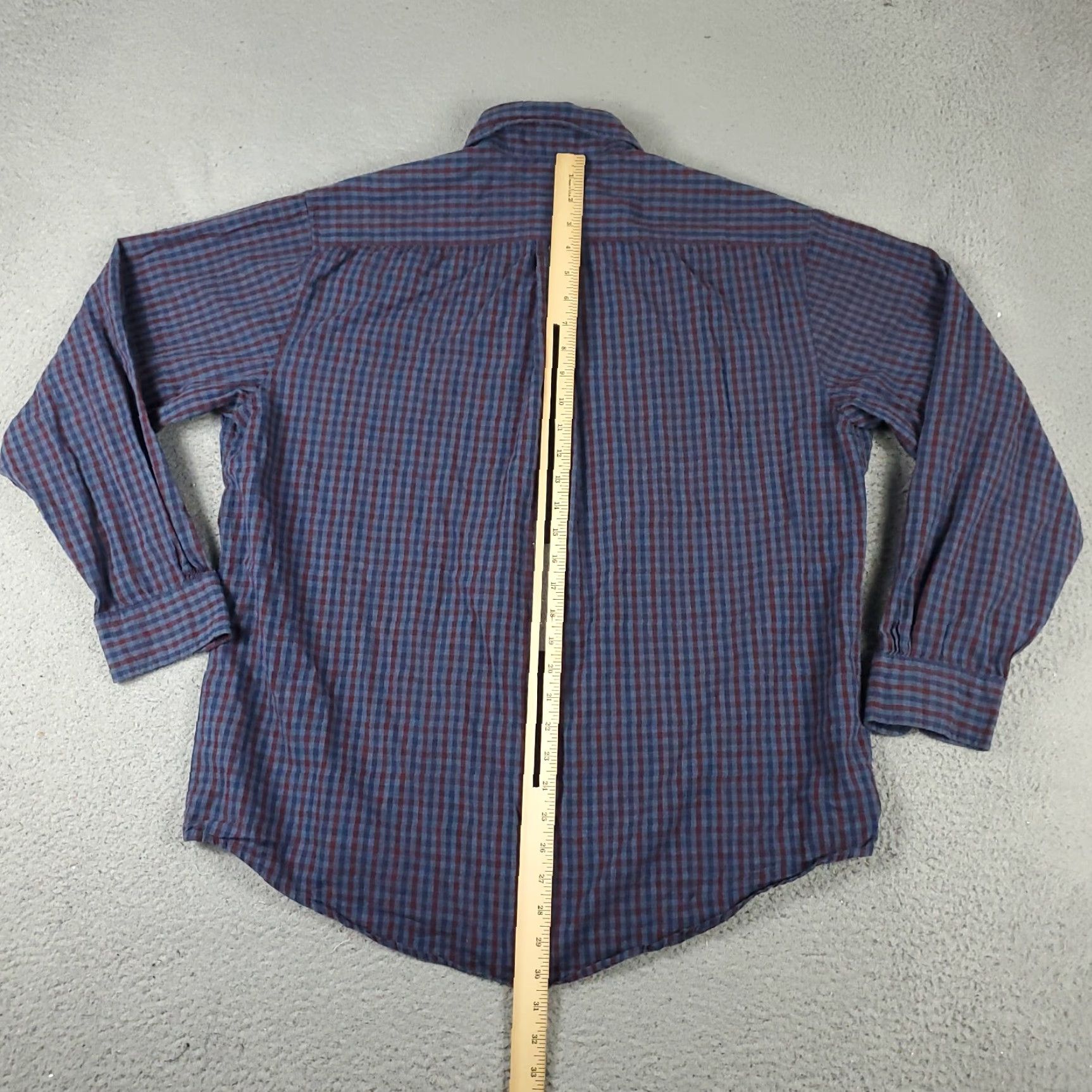 Brooks Brothers Brooks Brothers Button-Up Shirt Mens Large Blue Check Long Sleeve Casual Size US L / EU 52-54 / 3 - 3 Thumbnail