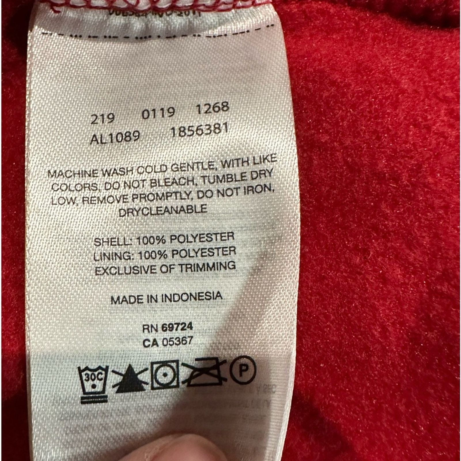 Columbia Columbia Women's Small Red Alabama Full Zip Fleece Jacket Size S / US 4 / IT 40 - 7 Thumbnail