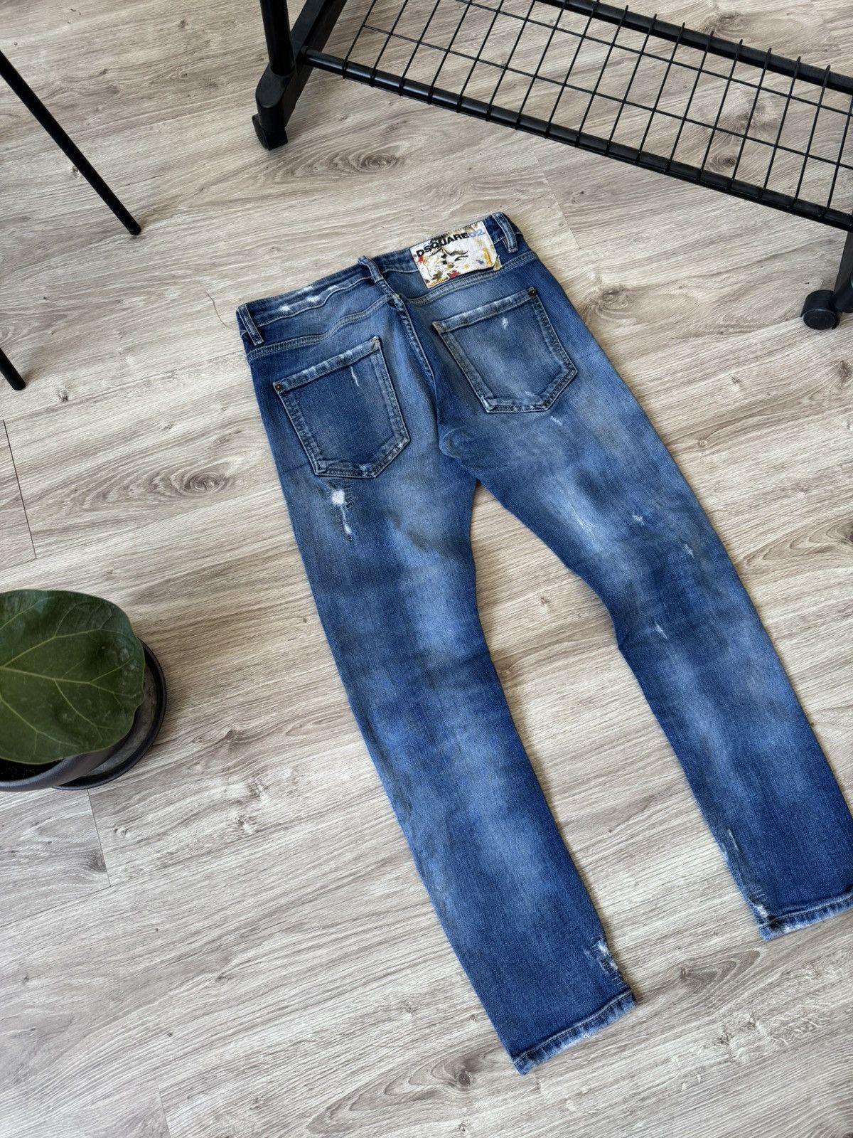 Dsquared2 Dsquared2 Distressed Painted Denim Jeans Size US 30 / EU 46 - 7 Thumbnail