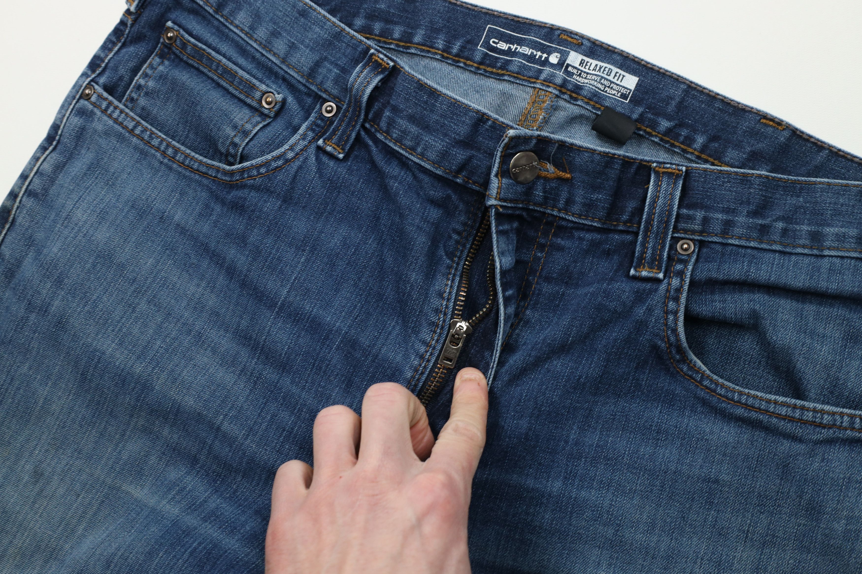 Carhartt Vintage Y2K Carhartt Relaxed Fit Wide Leg Denim Jeans Blue Size US 36 / EU 52 - 9 Thumbnail