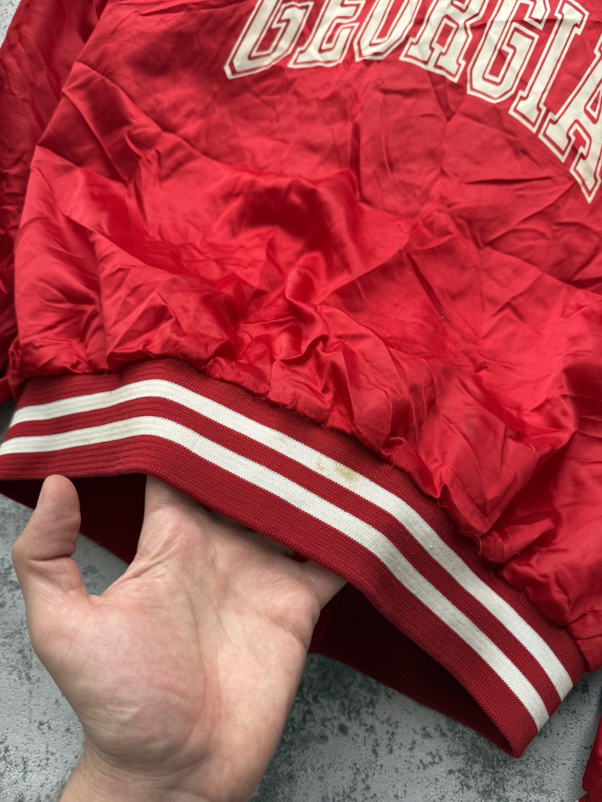 Vintage Vintage 80s Georgia Bulldog Bomber Jacket Size US L / EU 52-54 / 3 - 6 Thumbnail