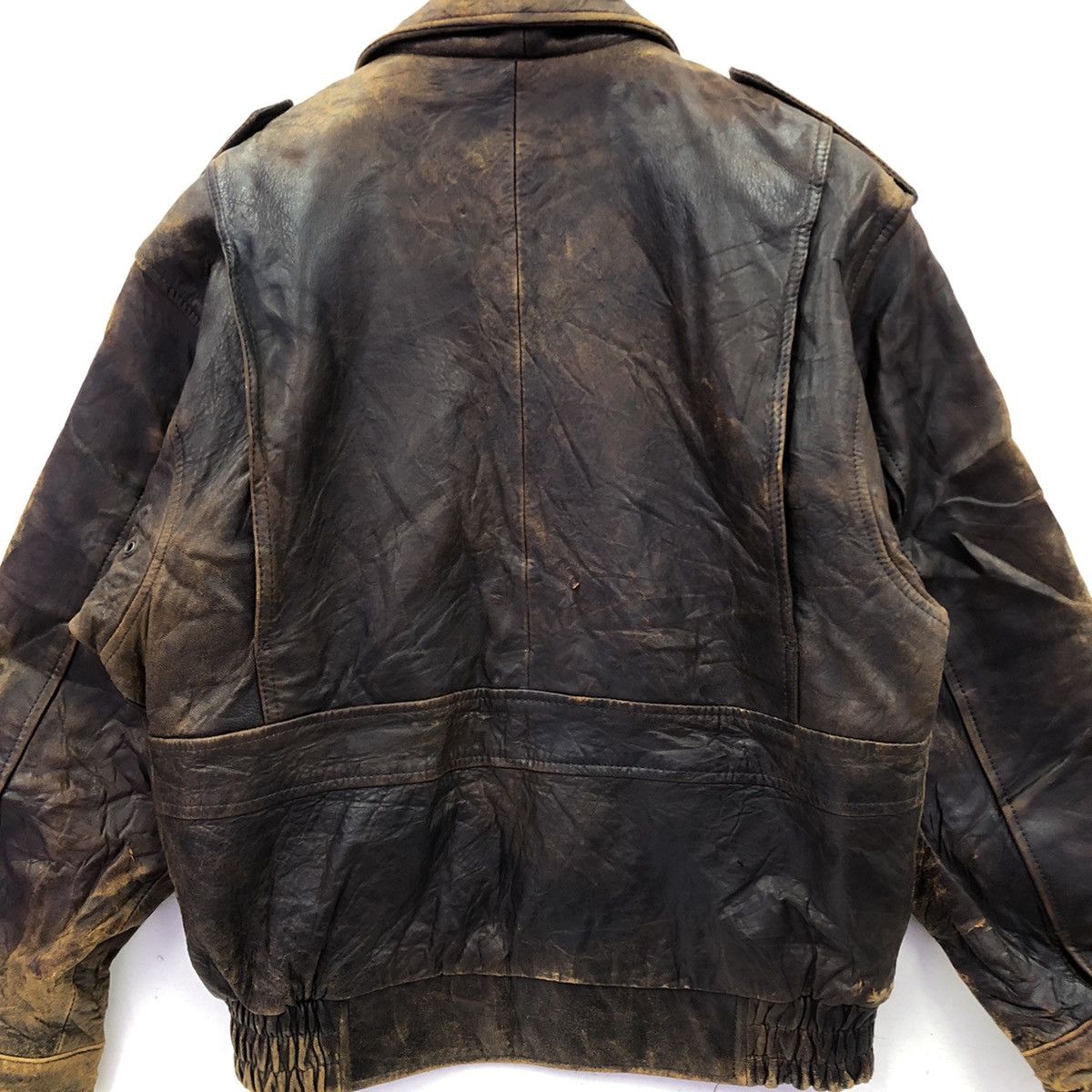Japanese Brand Vintage Sub Urban Tokyo Sheepskin Leather Jacket Size US M / EU 48-50 / 2 - 12 Thumbnail