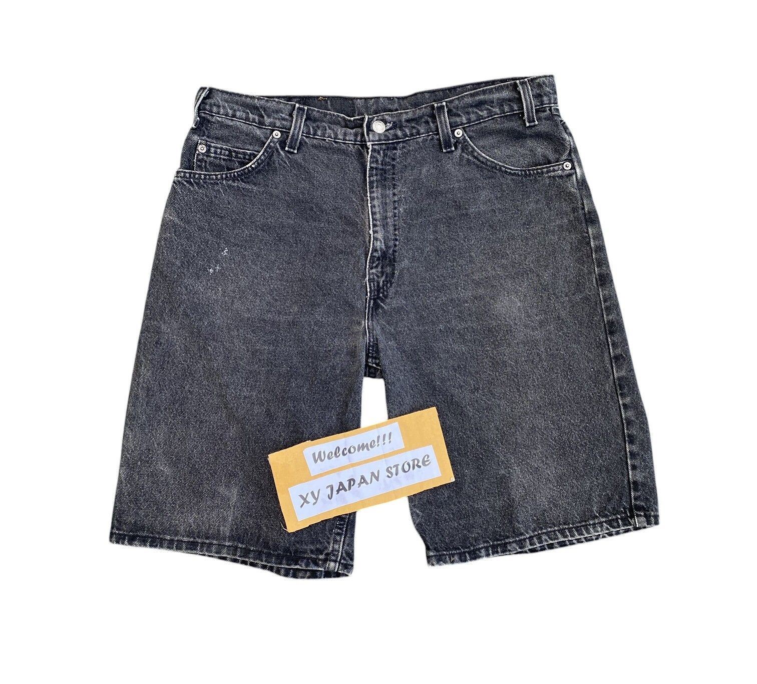 Levi's Vintage Clothing × Vintage PERFECTLY FADED LEVIS VINTAGE 505 ORANGE TAB CROPPED Size US 35 - 1 Thumbnail