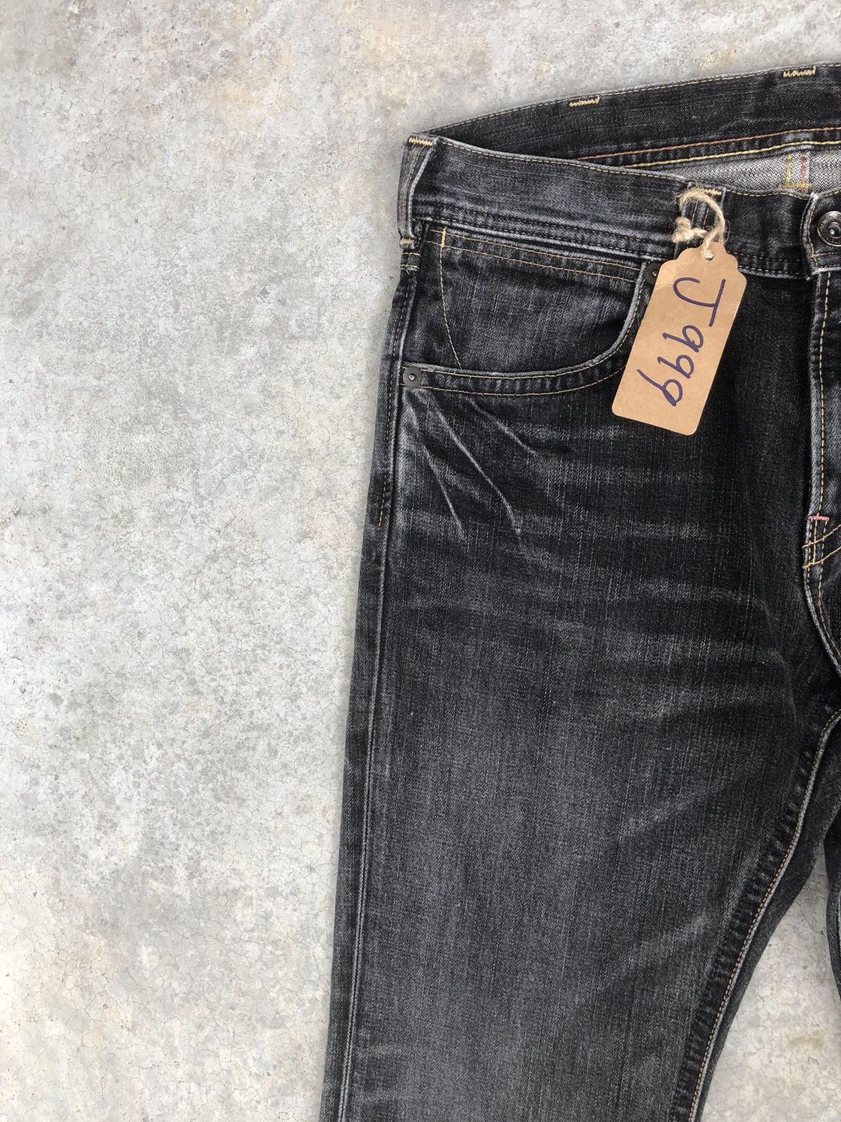 If Six Was Nine Japanese Wrangler Flared Jeans Distressed Jeans Size US 32 / EU 48 - 4 Thumbnail