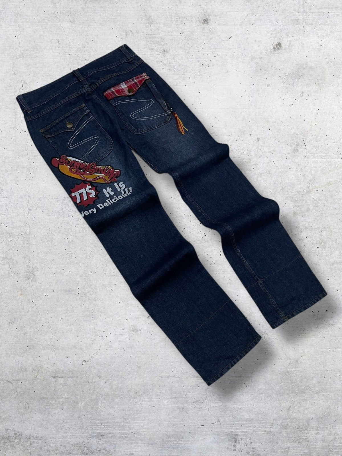 Hysteric Glamour VINTAGE SUNNY SMITH CRAFTED 90S JAPAN DESIGNER ARCHIVE DENIM Size US 32 / EU 48 - 11 Thumbnail