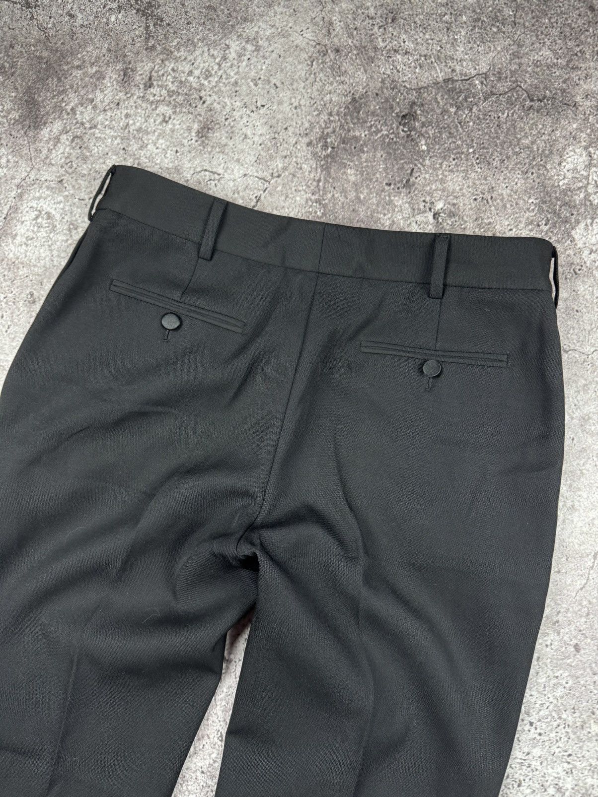 Saint Laurent Paris Saint Laurent High-Waisted Black Wool Trousers F38 Very rare Size 27" / US 4 / IT 40 - 8 Thumbnail
