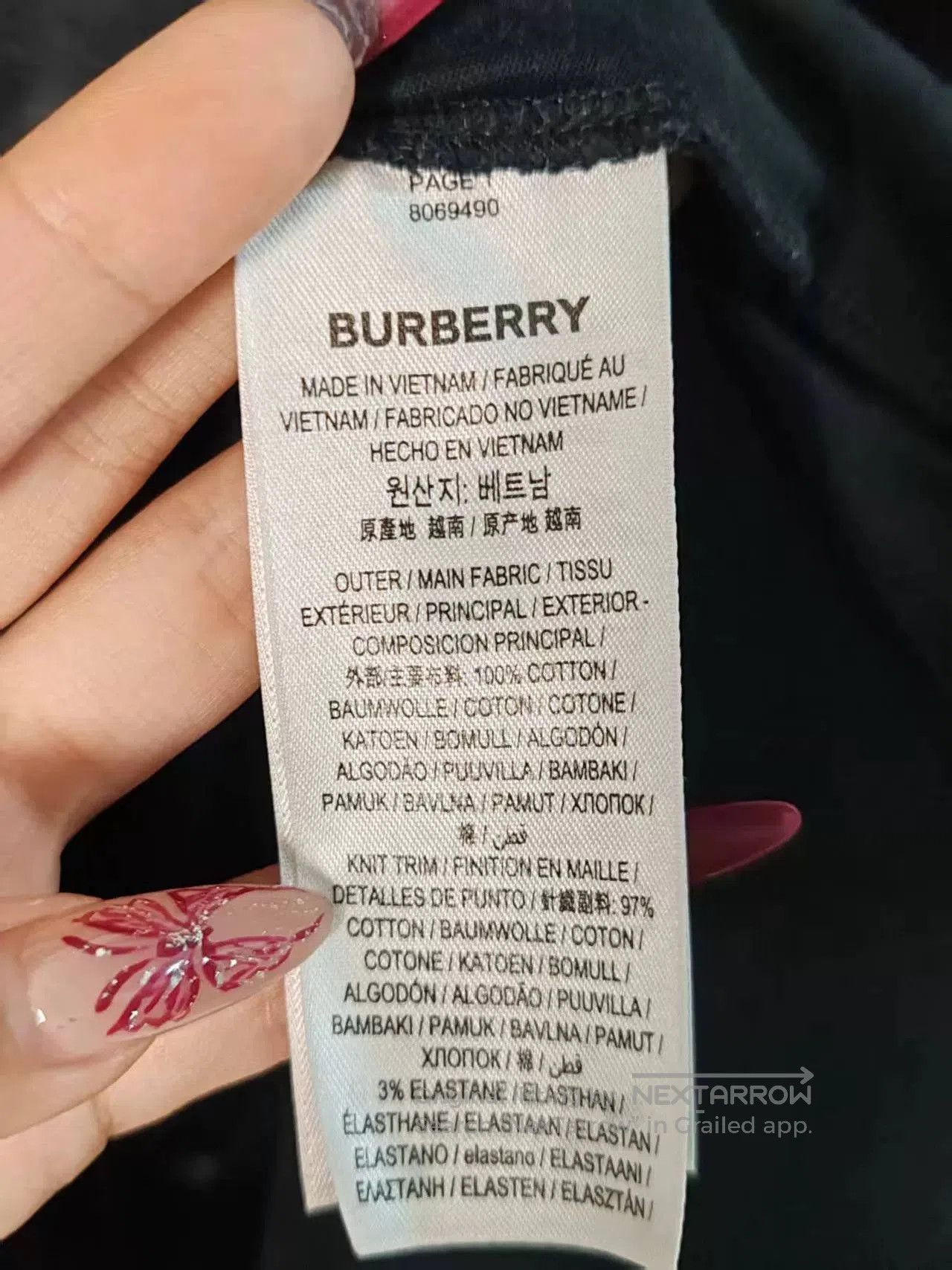 Burberry Burberry Embroidered Logo Short Sleeve Shirt. Size US M / EU 48-50 / 2 - 4 Thumbnail