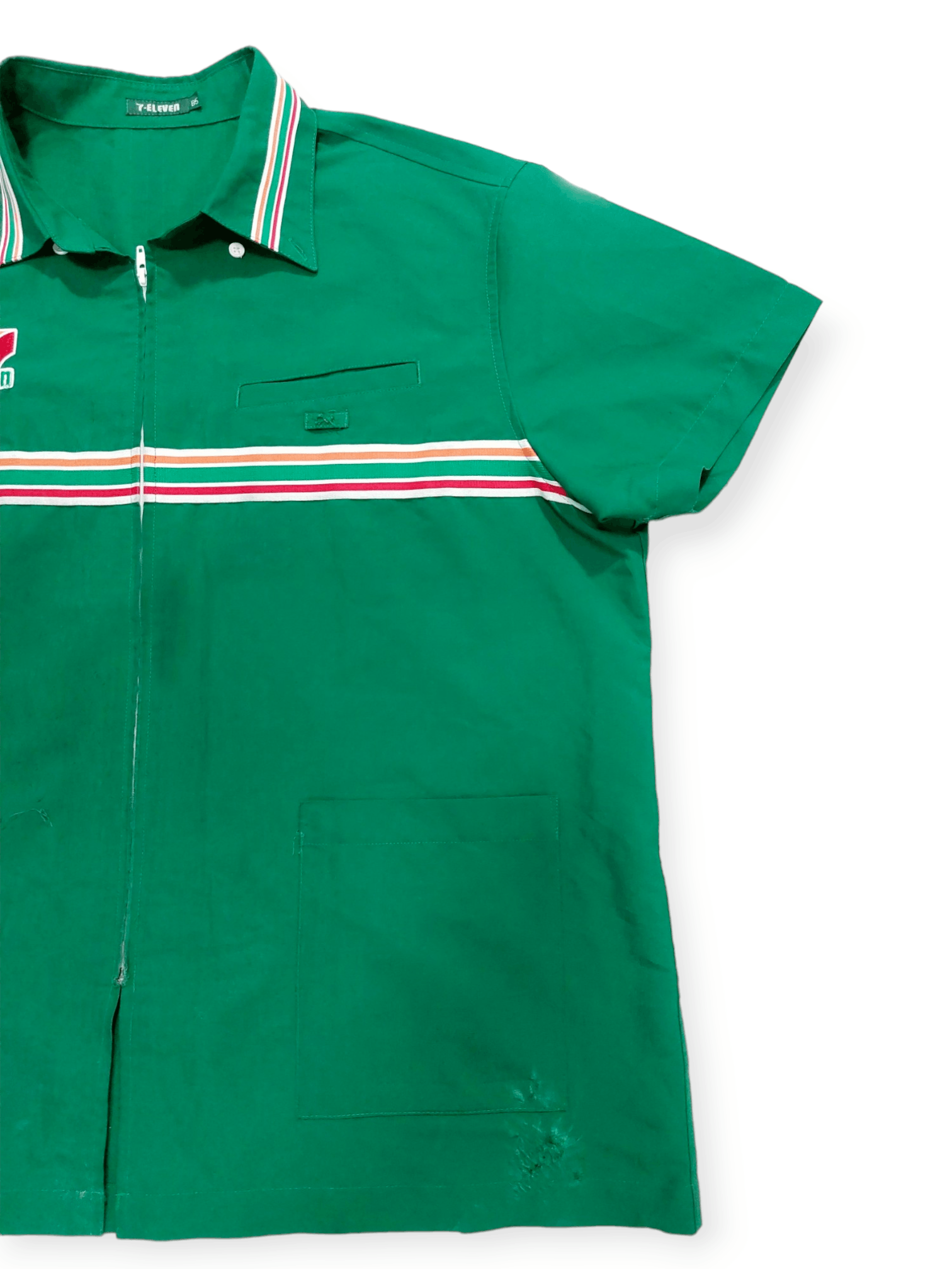 7 Eleven 7-11 Uniform Shirt Zipper