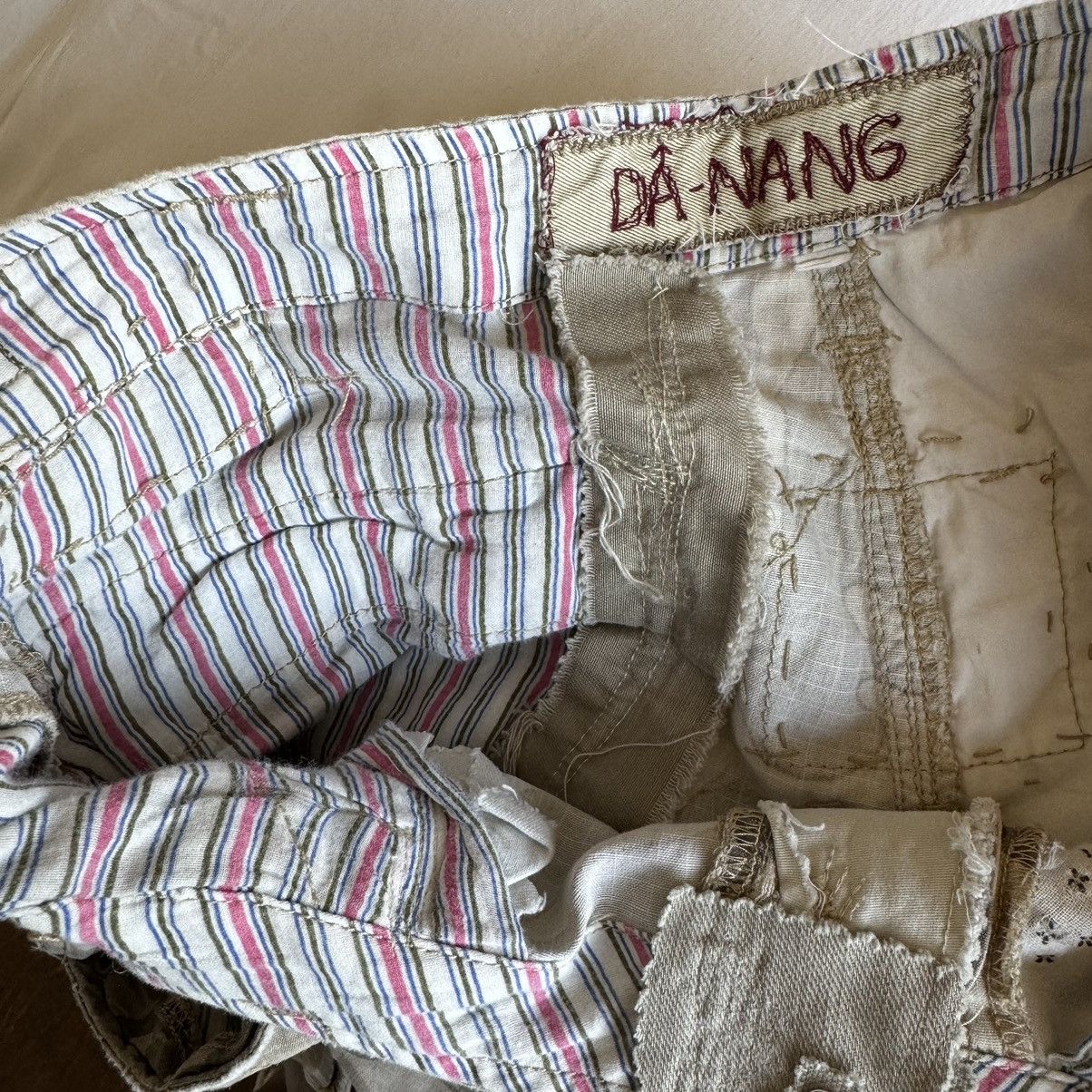 Japanese Brand × Vintage Da Nang 100% silk cargo pants Size 28" / US 6 / IT 42 - 6 Thumbnail