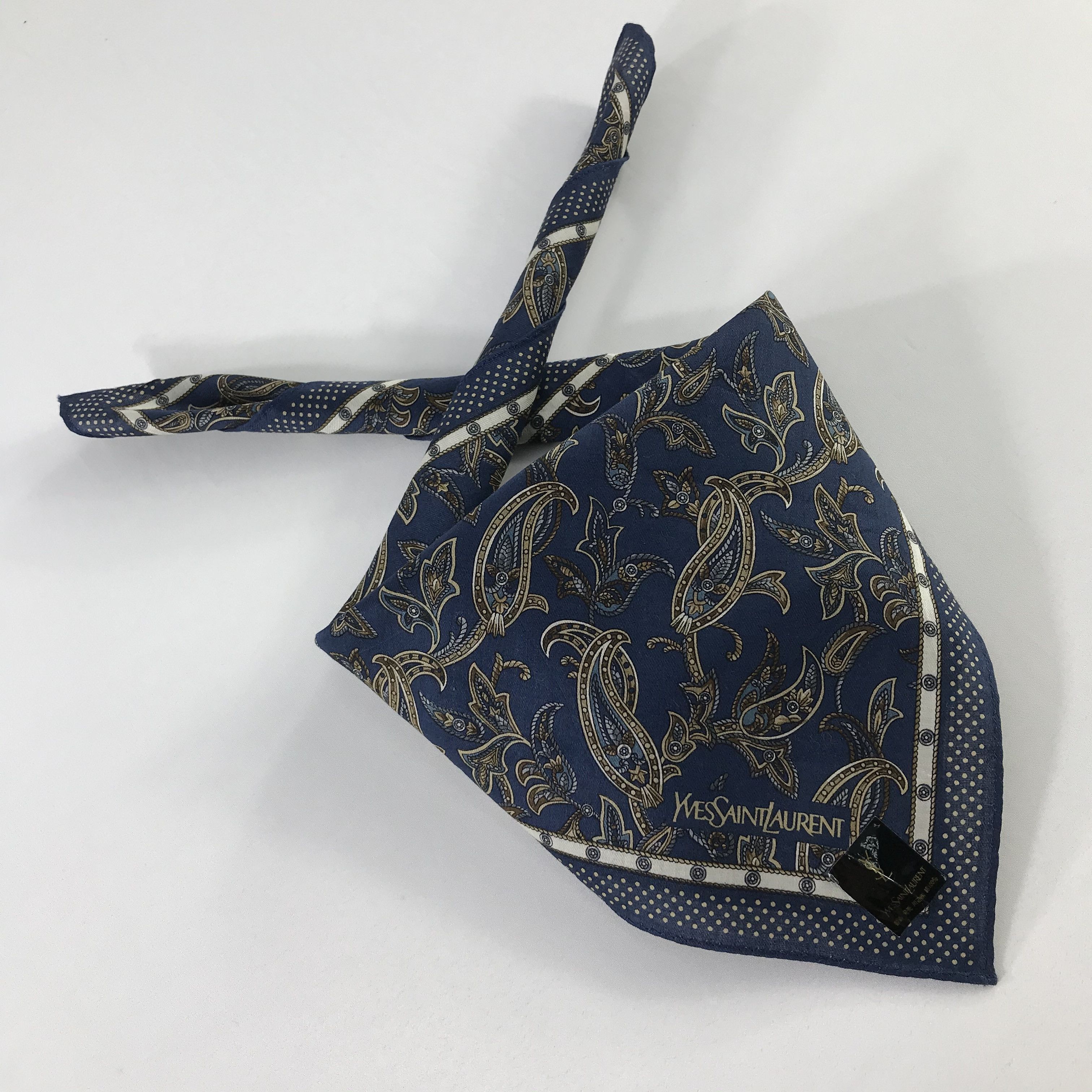Vintage × Yves Saint Laurent Yves Saint Laurent Bandana / Handkerchief /Neckerchief -S901 Size ONE SIZE - 4 Thumbnail