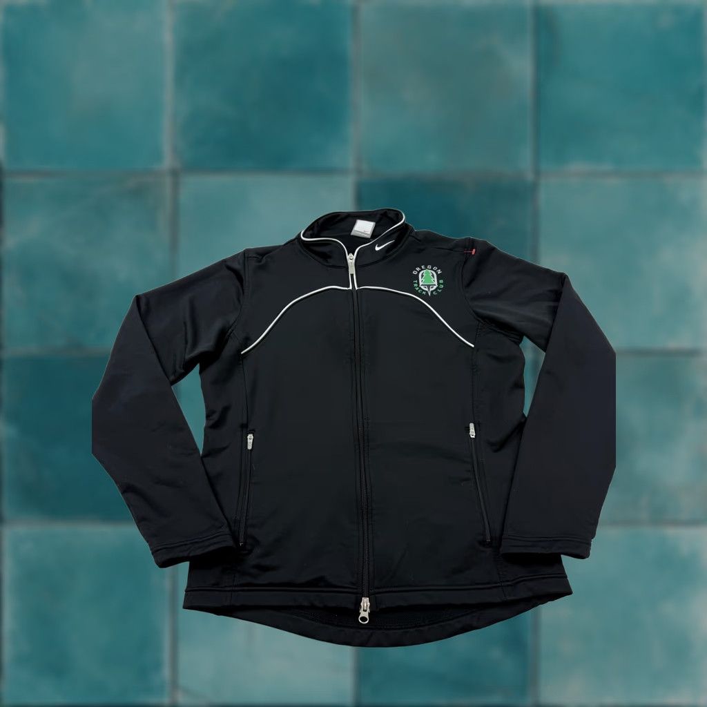 Nike Nike Oregon Track Club Jacket Womens M Black Full Zip Dry Fit Running Size M / US 6-8 / IT 42-44 - 1 Thumbnail