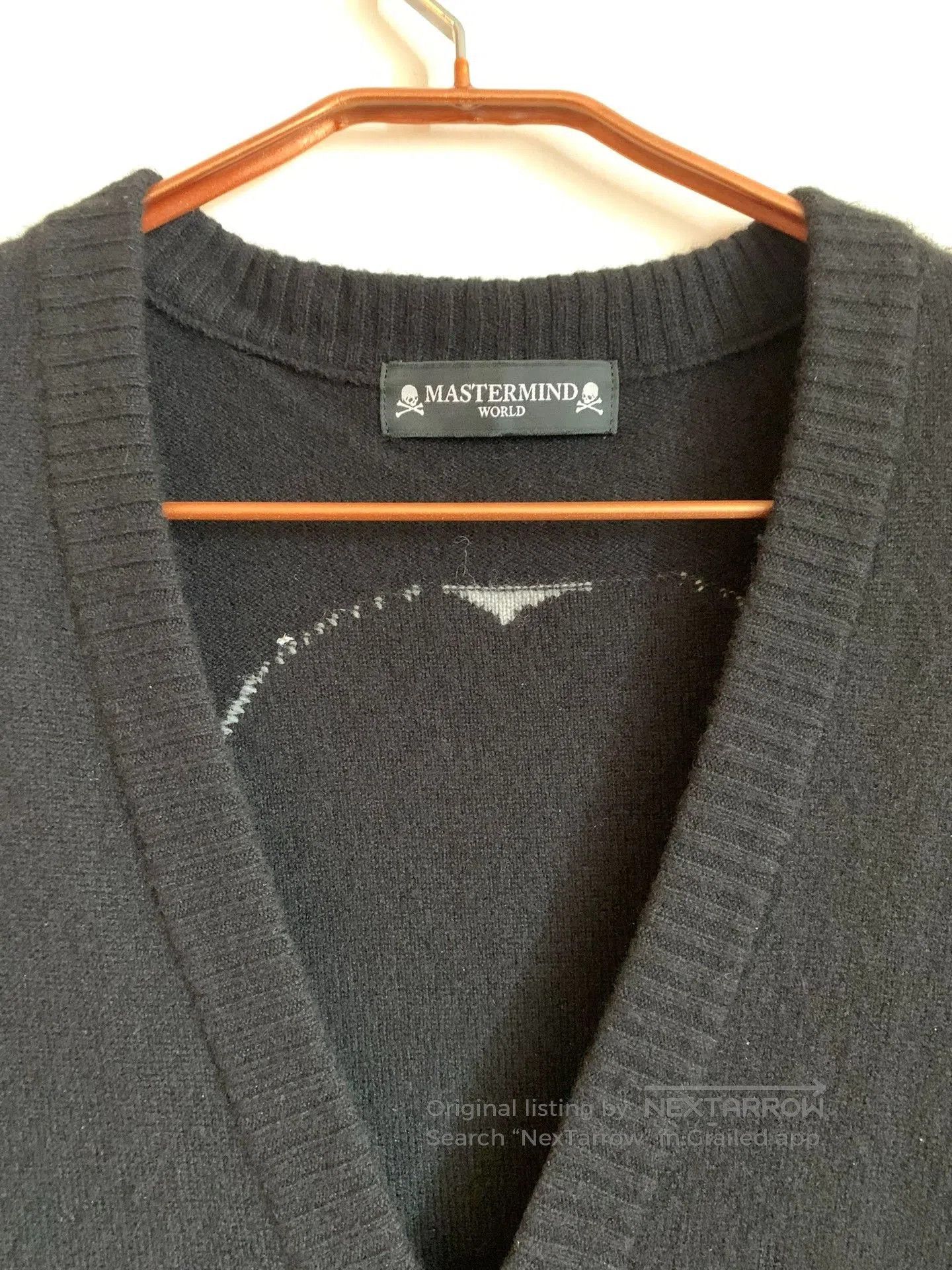 Mastermind Japan mastermind WORLD Black Cashmere Cardigan. Size US M / EU 48-50 / 2 - 3 Thumbnail