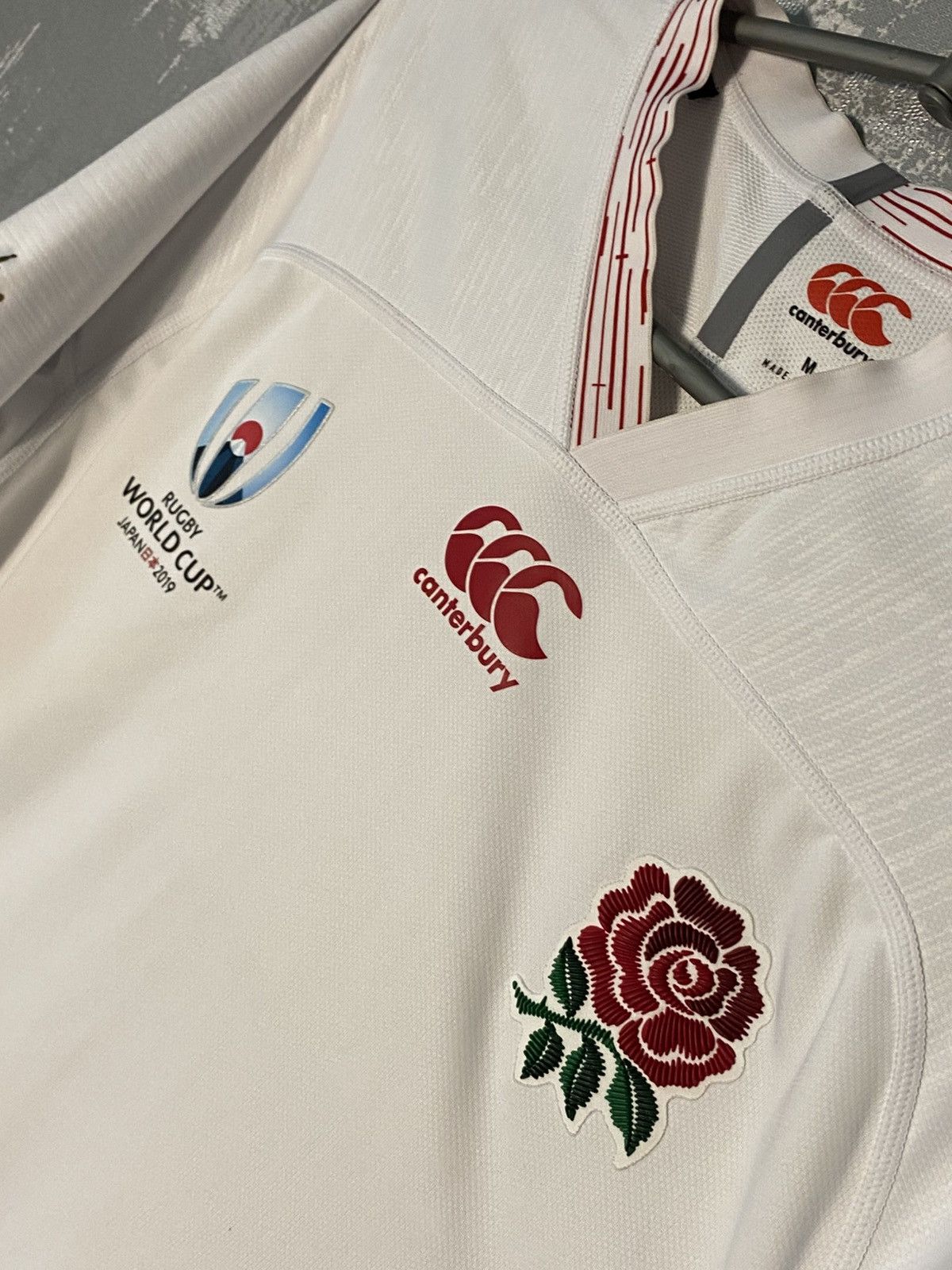Canterbury of New Zealand England Canterbury World Cup Rugby Jersey 2019 National Team Size US M / EU 48-50 / 2 - 2 Thumbnail