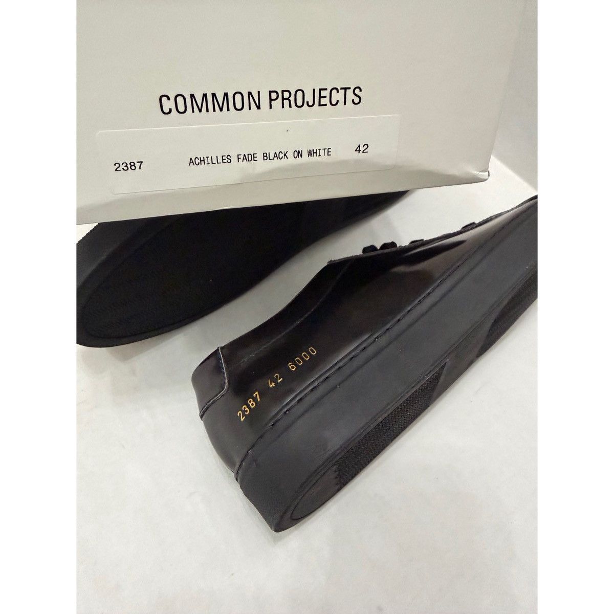 Common Projects COMMON PROJECTS ACHILLES FADED BLACK SNEAKERS Size US 9 / EU 42 - 15 Thumbnail