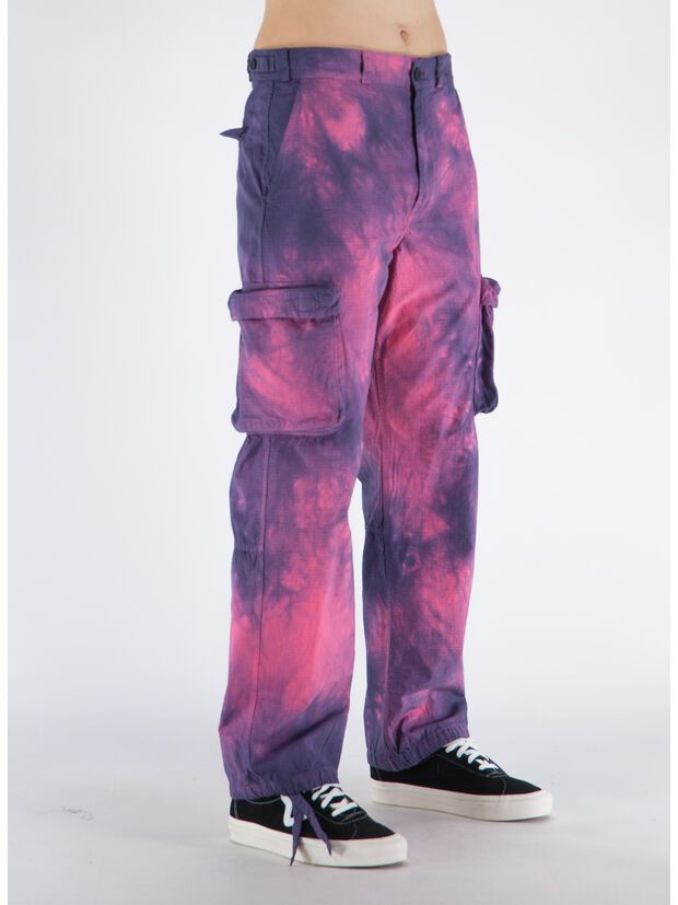 Off-White o1y0225 Logo Cargo Pant in Pink/Midnight Blue Size US 30 / EU 46 - 3 Thumbnail