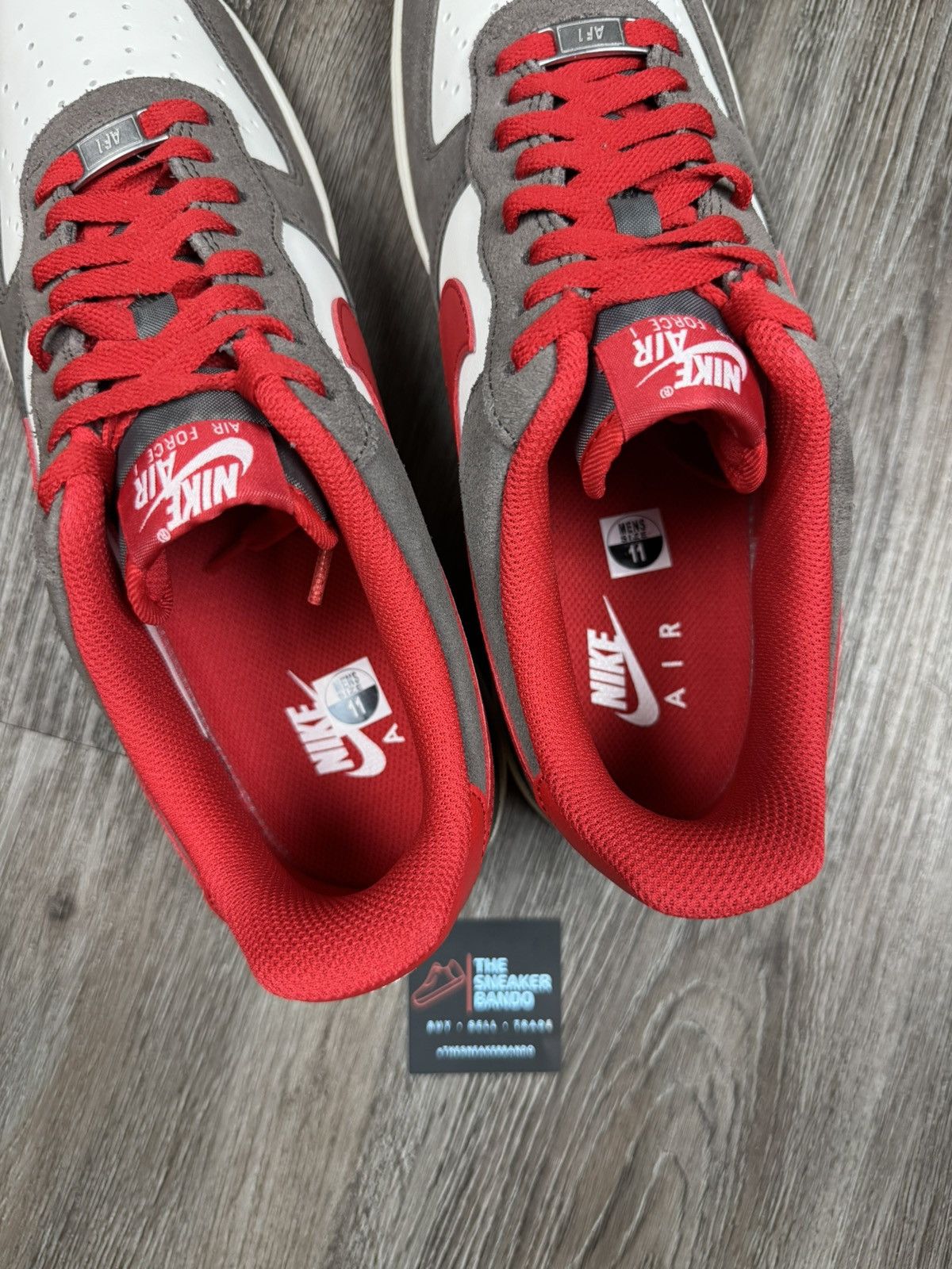 Nike Nike Air Force 1 '07 LV8 Baroque Brown University Red Size US 11 / EU 44 - 4 Thumbnail