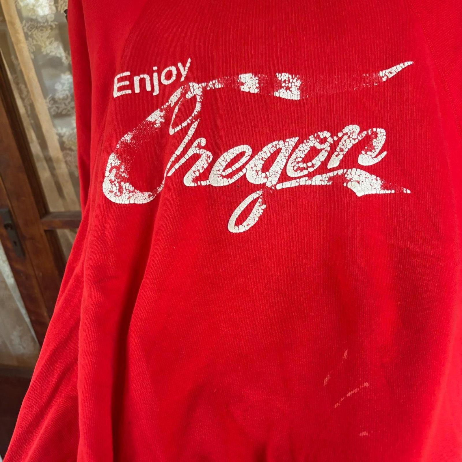 Hanes × Vintage 1980s enjoy oregon coca cola parody short sleeve sweatshirt Size US XL / EU 56 / 4 - 6 Thumbnail