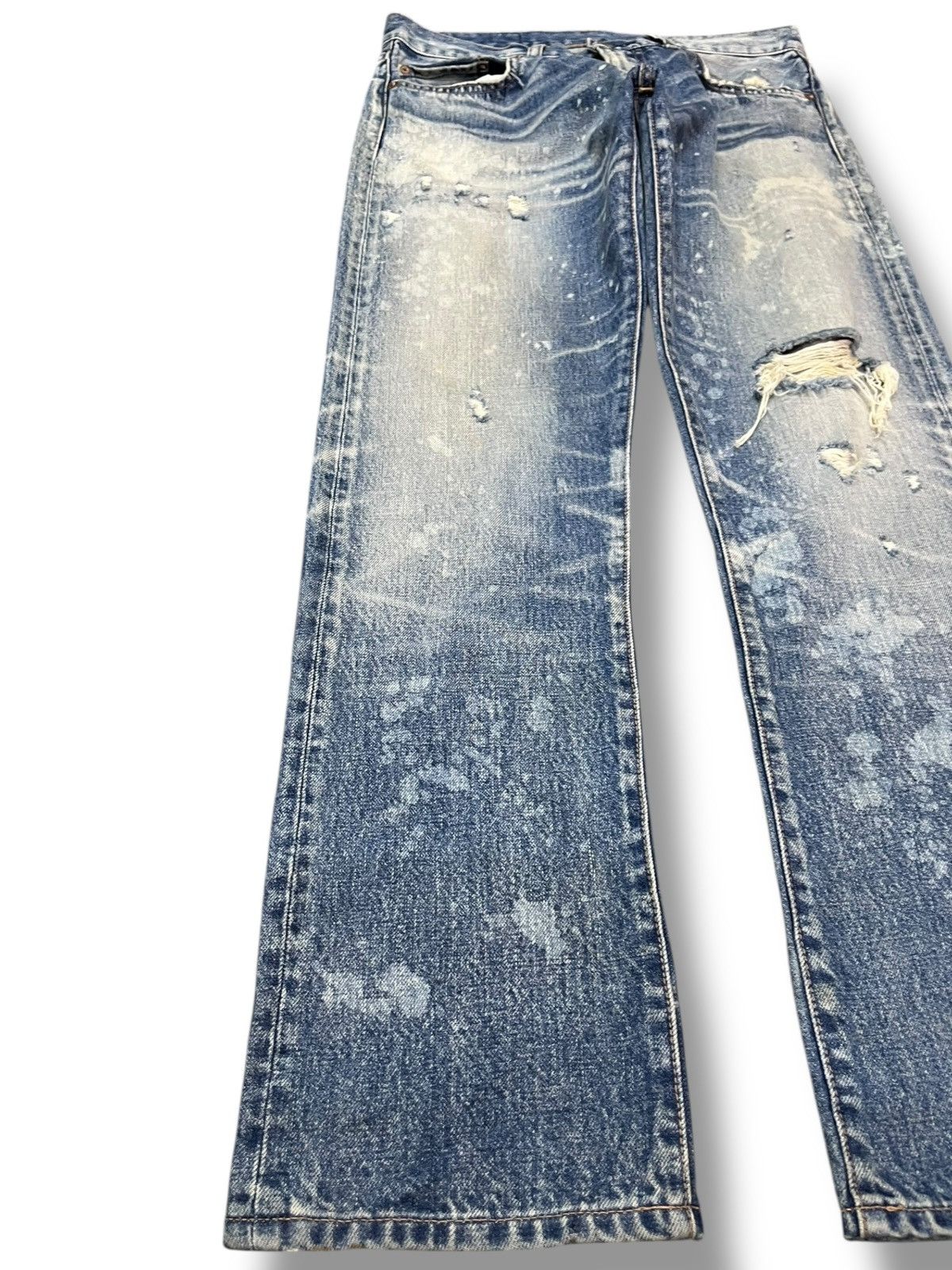 Japanese Brand × Le Grande Bleu (L.G.B.) Vintage RNA Ripped Grunge Distressed Denim Size US 30 / EU 46 - 3 Thumbnail