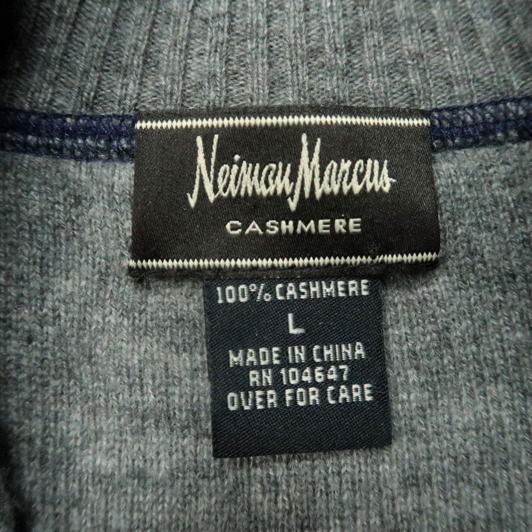 Neiman Marcus VINTAGE Neiman Marcus Sweater Mens L Purple Quarter Zip 100% Cashmere Knit Jumper Size US L / EU 52-54 / 3 - 3 Thumbnail