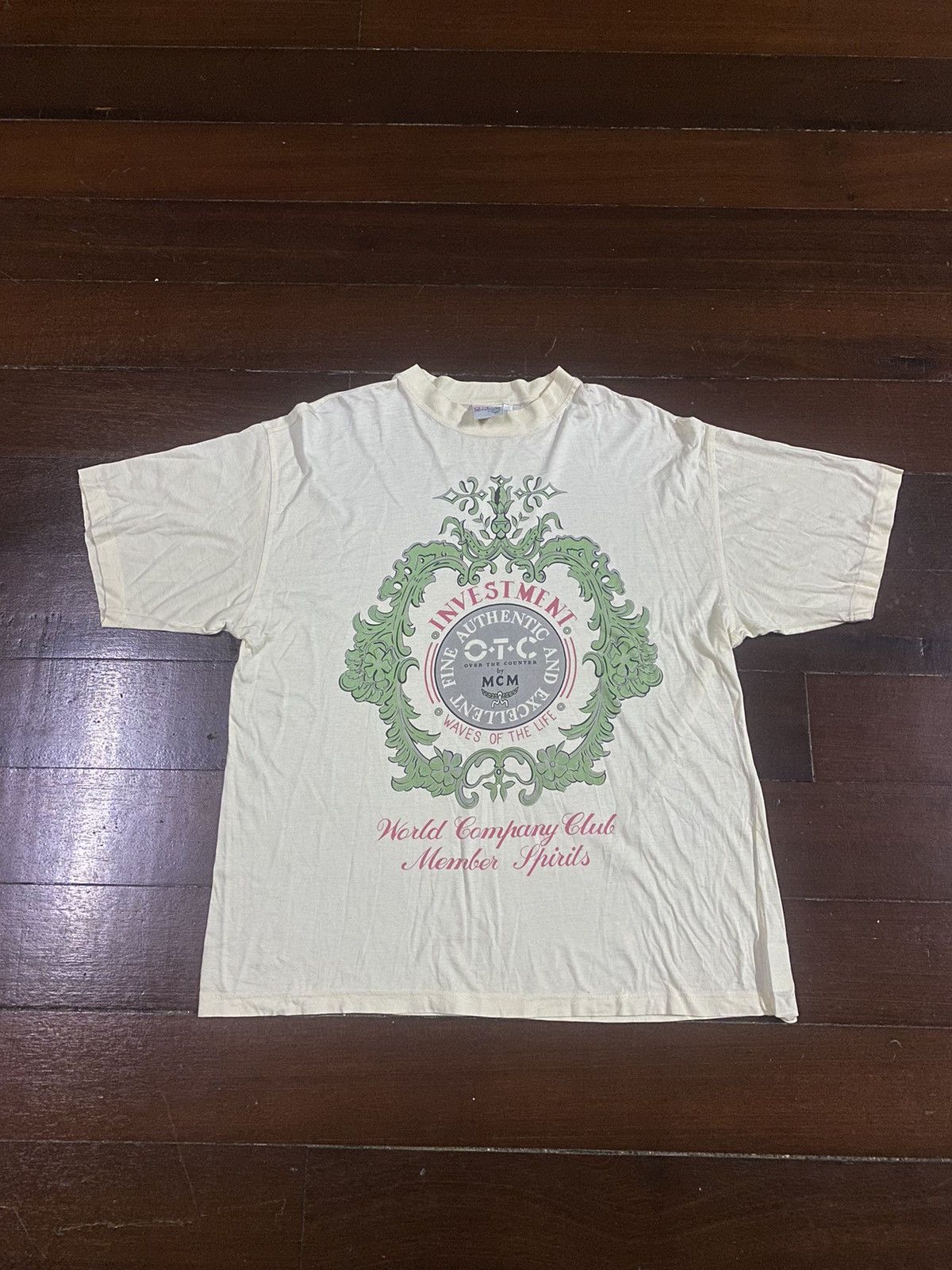MCM × Vintage Vintage MCM OTC investment waves of life OVER PRINT TSHIRT Size US L / EU 52-54 / 3 - 3 Thumbnail