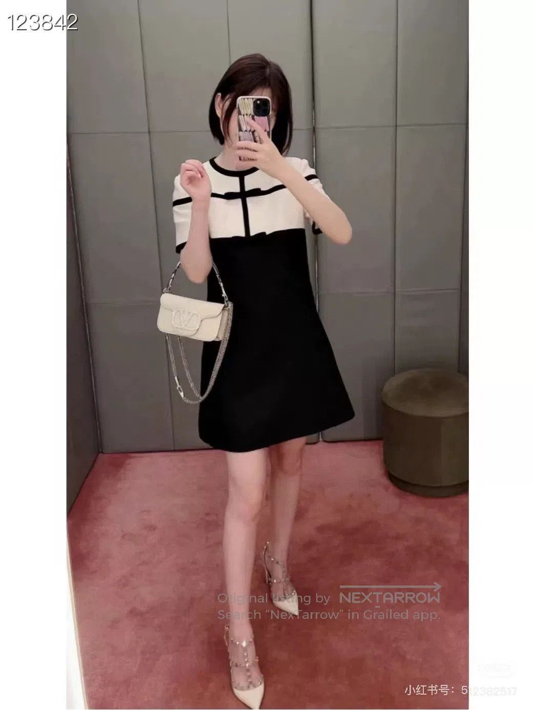Valentino Valentino 2023 Runway Black White Bow Dress. Size M / US 6-8 / IT 42-44 - 7 Thumbnail