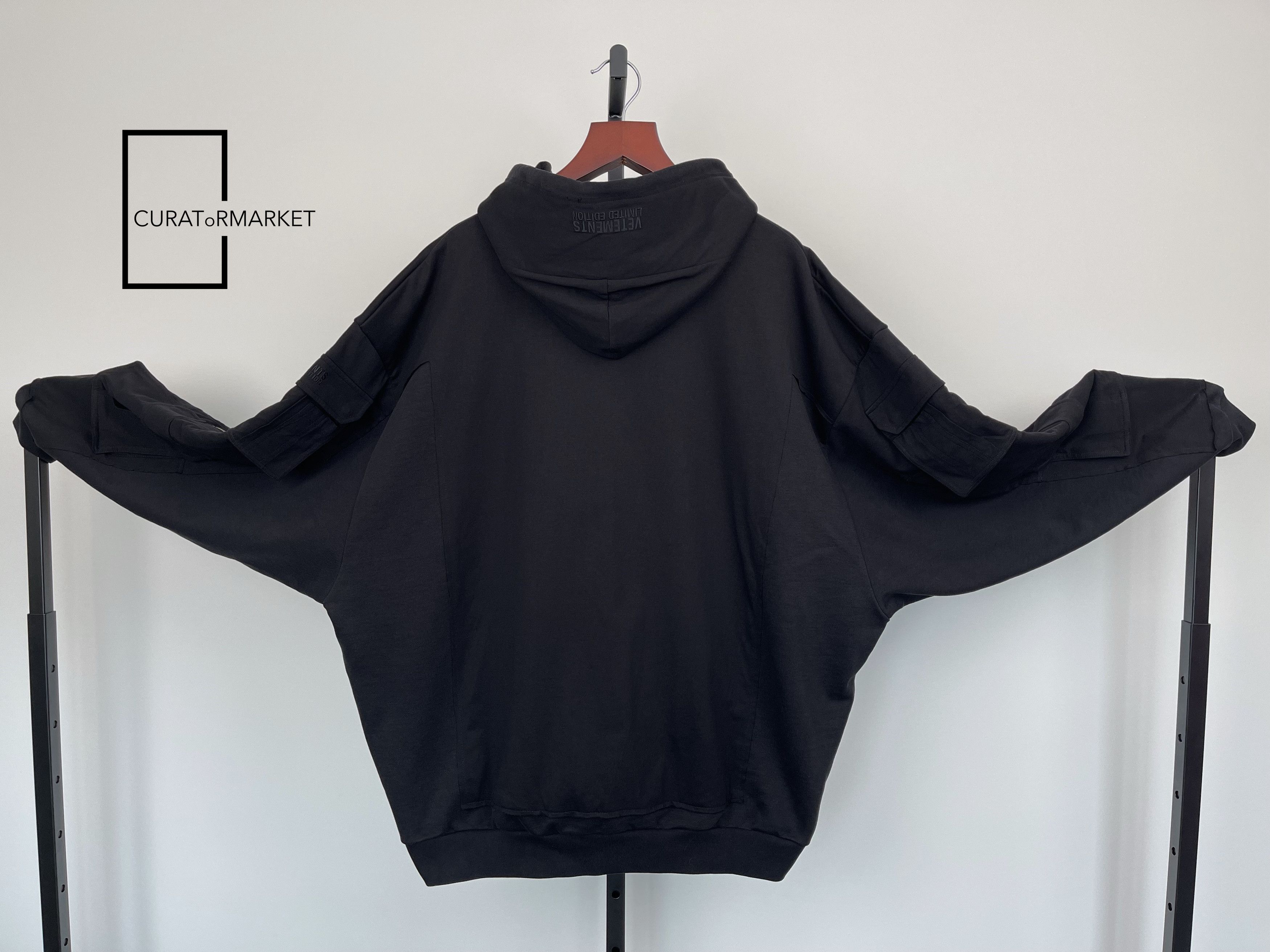 Vetements GRAIL Multi Cargo Pocket Zip Army Military Black Hoodie SS24 Size US XS / EU 42 / 0 - 10 Thumbnail