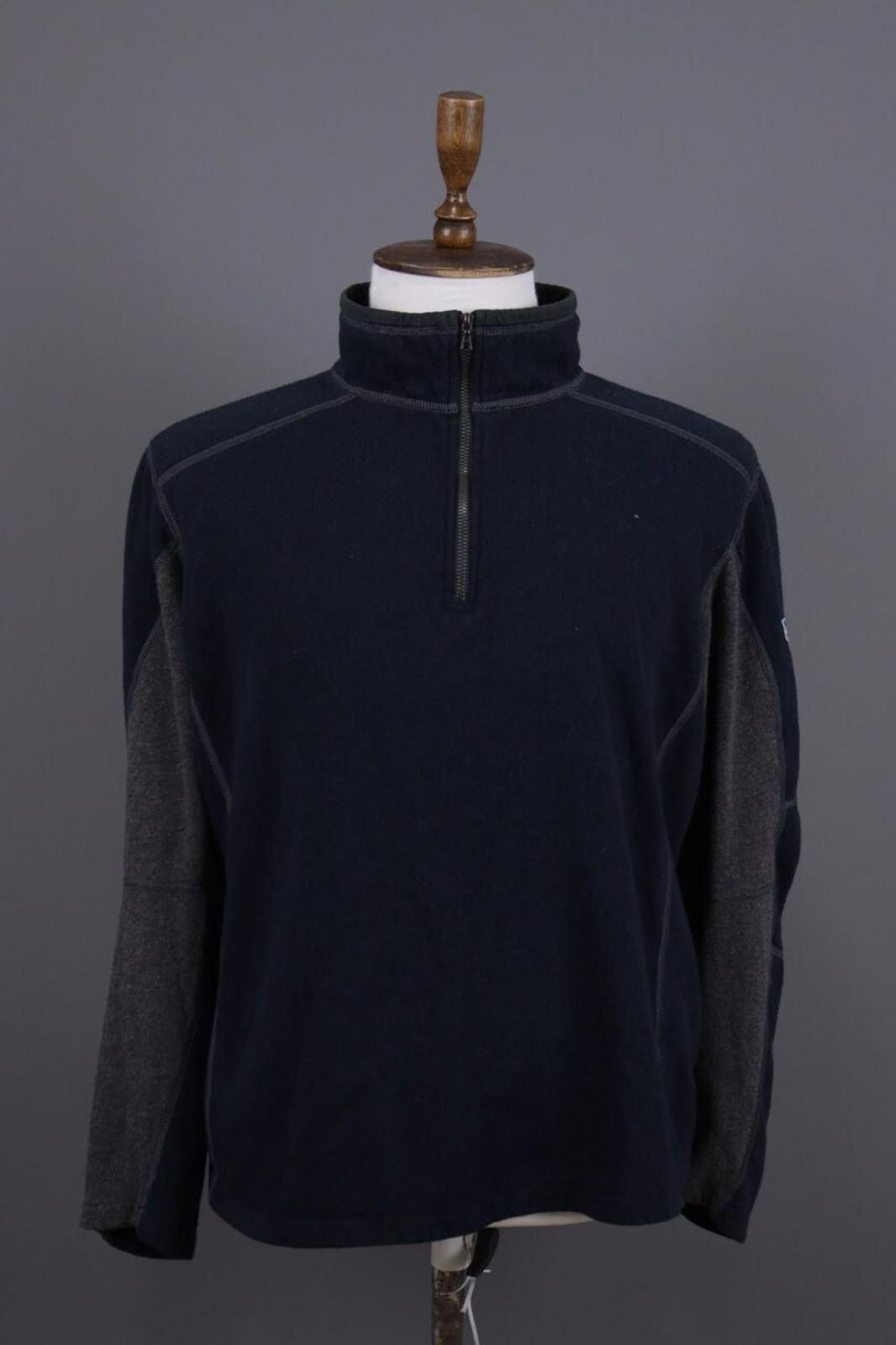 Kuhl Kuhl Vintage Blue 1/4 Zip Collorblock Fleece Jacket Size XL Size US XL / EU 56 / 4 - 1 Thumbnail