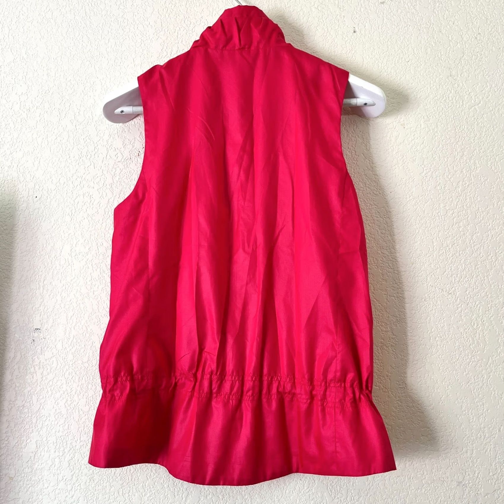 Ralph Lauren Polo Golf Ralph Lauren Performance Wind Vest Small Embroidered Dragon 1925 Logo Women's Pink Vest with Full Zip Pockets Size S / US 4 / IT 40 - 2 Thumbnail