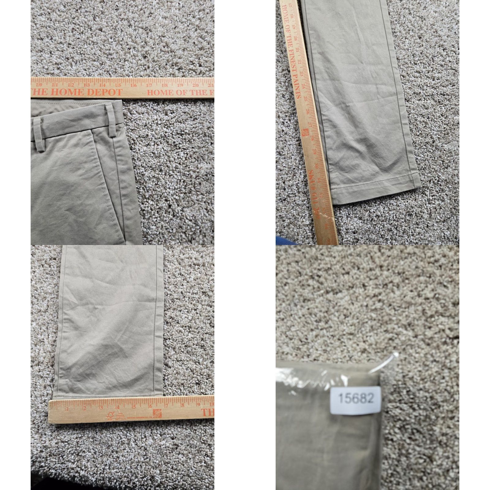 Uniqlo Uniqlo Chino Pants Slim Beig e 30X34 Mens Straight Leg Stretch Casual Business Size US 30 / EU 46 - 8 Thumbnail