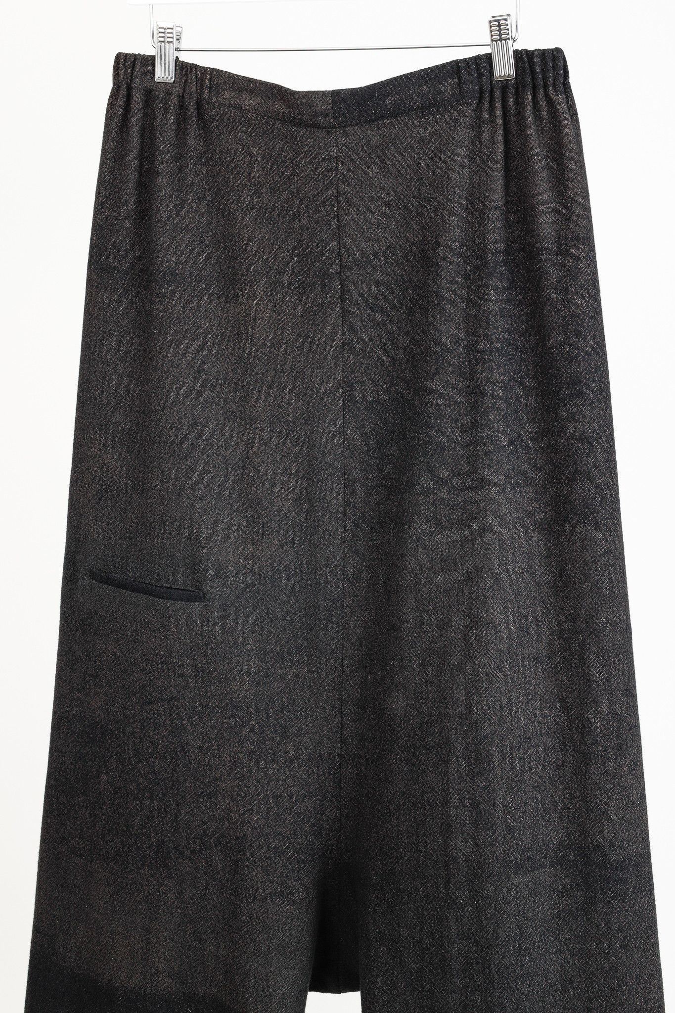 Other Shirin Guild Brown & Black Wool Drop-Crotch Pants Size 30" / US 8 / IT 44 - 3 Thumbnail