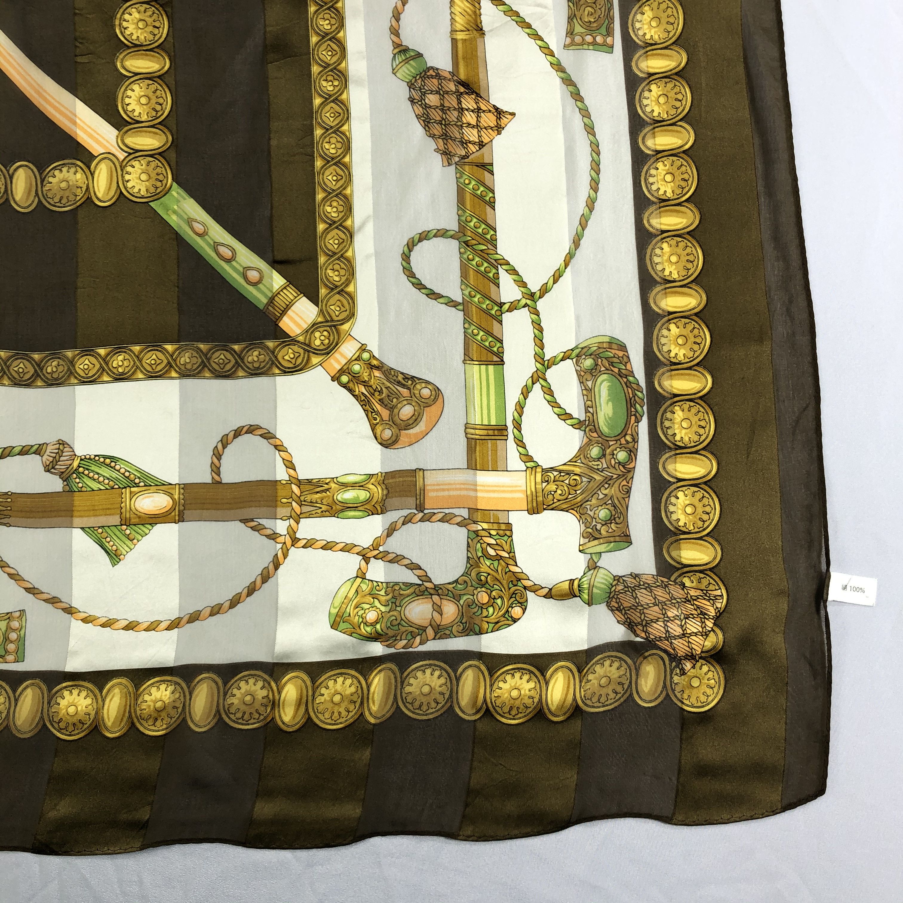 Vintage Vintage Silk Scarf Size ONE SIZE - 3 Thumbnail